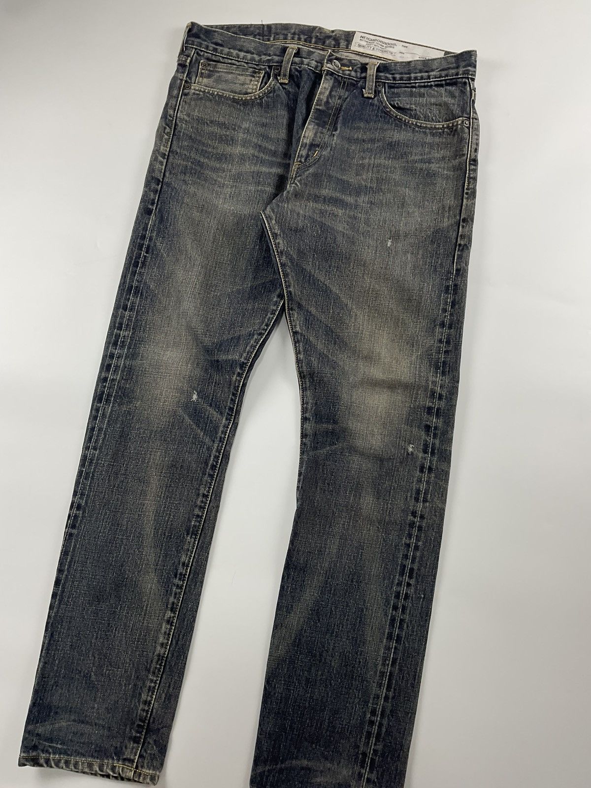 Neighborhood Neighborhood Washed Narrow Denim Size US 34 / EU 50 - 5 Thumbnail
