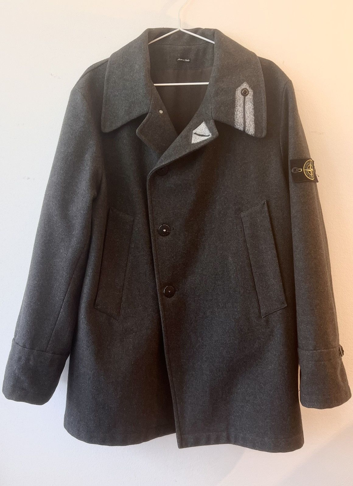 Stone Island × Vintage Vintage Stone Island Wool Coat Size US L / EU 52-54 / 3 - 11 Thumbnail