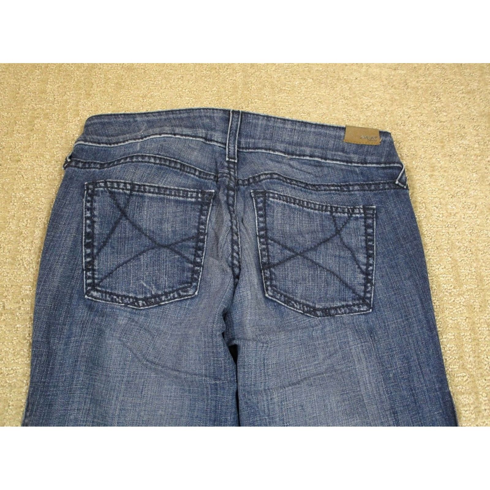 Ariat Ariat Jeans Women 28 Blue Low Rise Bootcut Western Pants Dark Wash Trousers Jeans Size 28" / US 6 / IT 42 - 4 Thumbnail