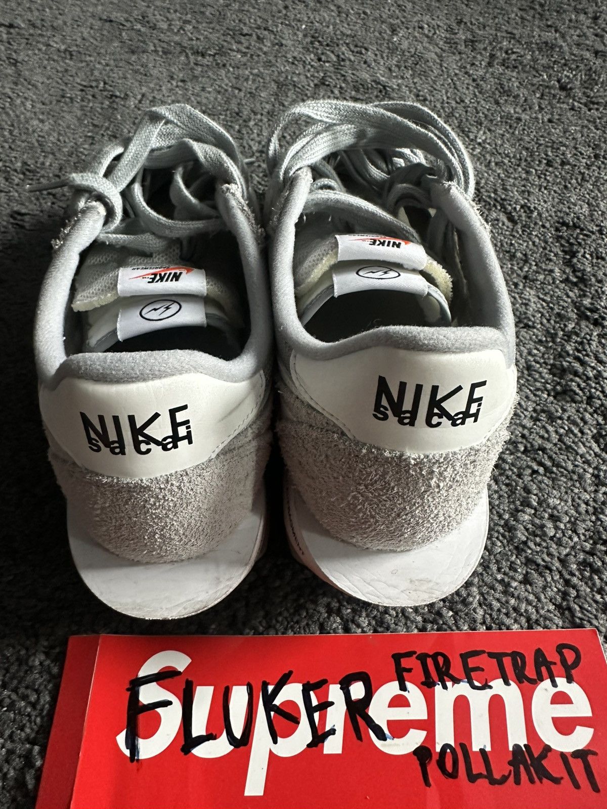 Fragment Design × Nike × Sacai Nike LDWaffle sacai Fragment "Light Smoke Grey - NO BOX Size US 10 / EU 43 - 4 Thumbnail