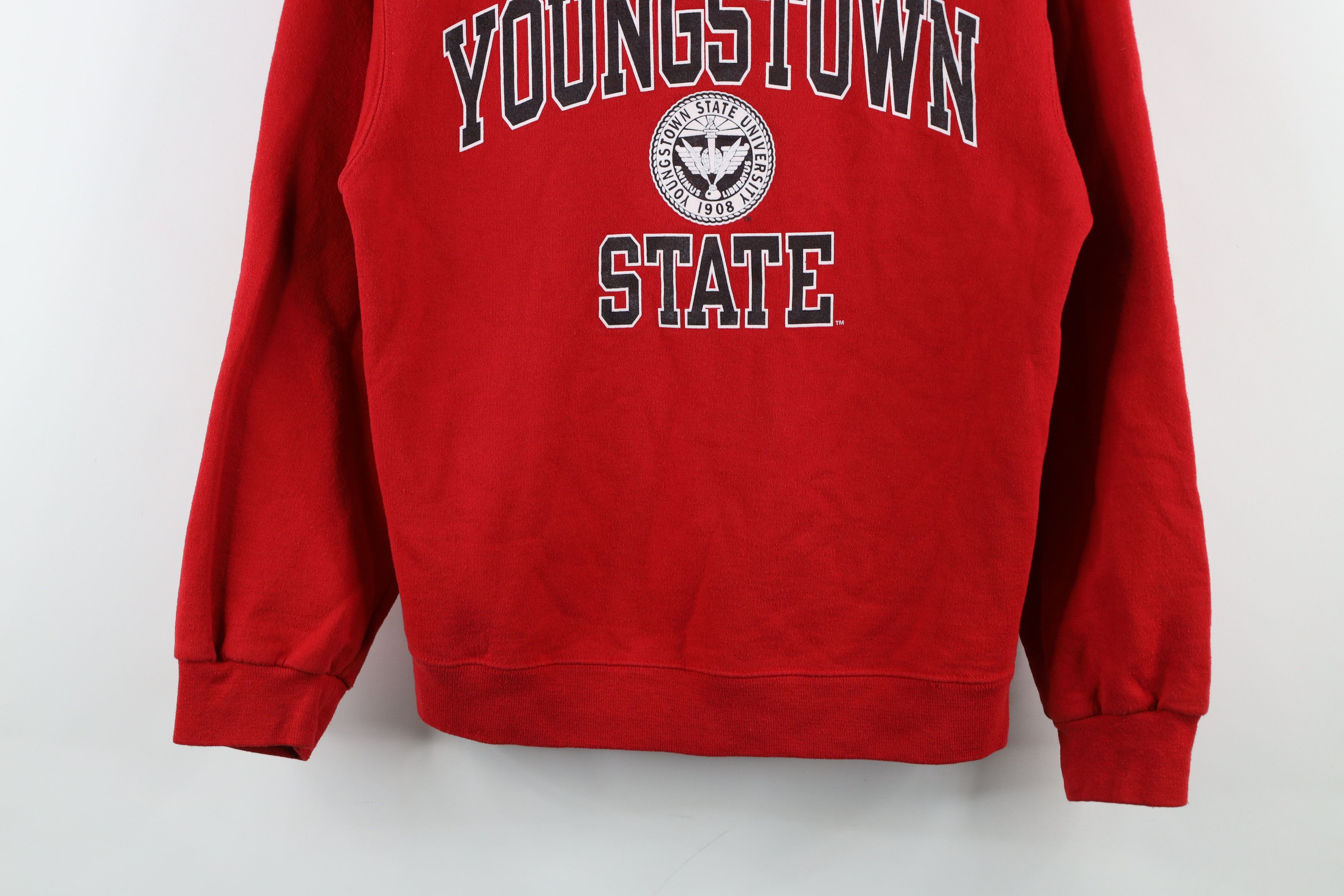 Vintage Vintage 90s Y2K Youngstown State University Sweatshirt Red Size S / US 4 / IT 40 - 3 Thumbnail