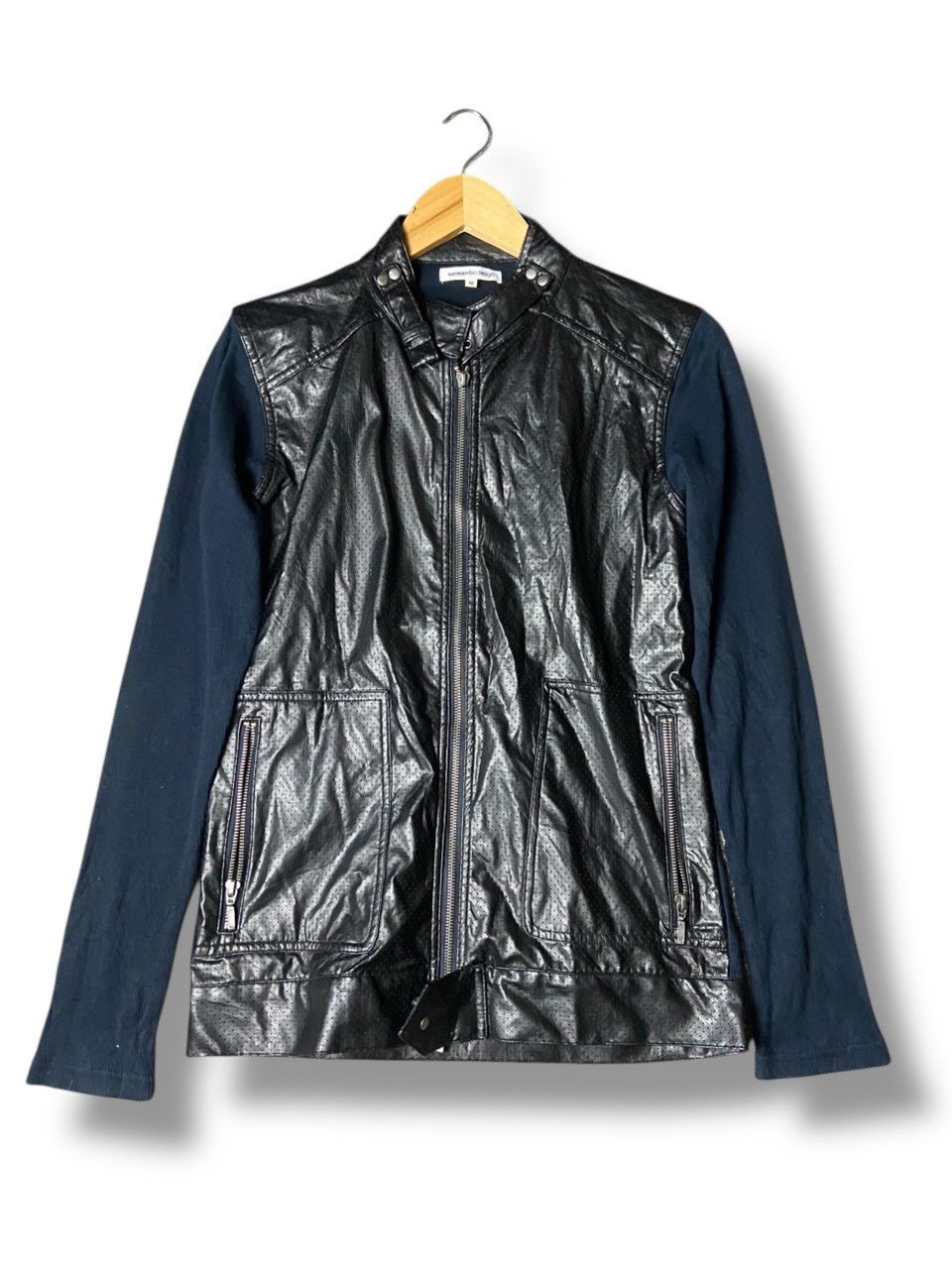 semanticdesign SEMANTIC DESIGN Leather Biker Jacket (139) Size US M / EU 48-50 / 2 - 1 Thumbnail