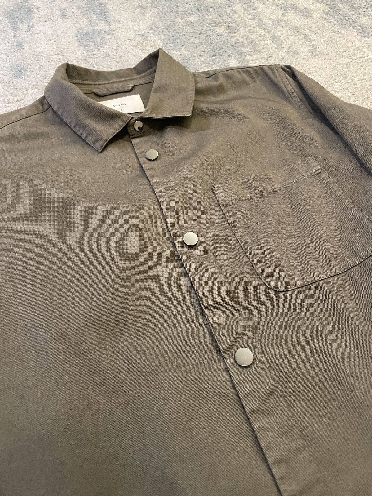 Folk Folk Cotton Twill Olive Jacket Size US M / EU 48-50 / 2 - 2 Thumbnail