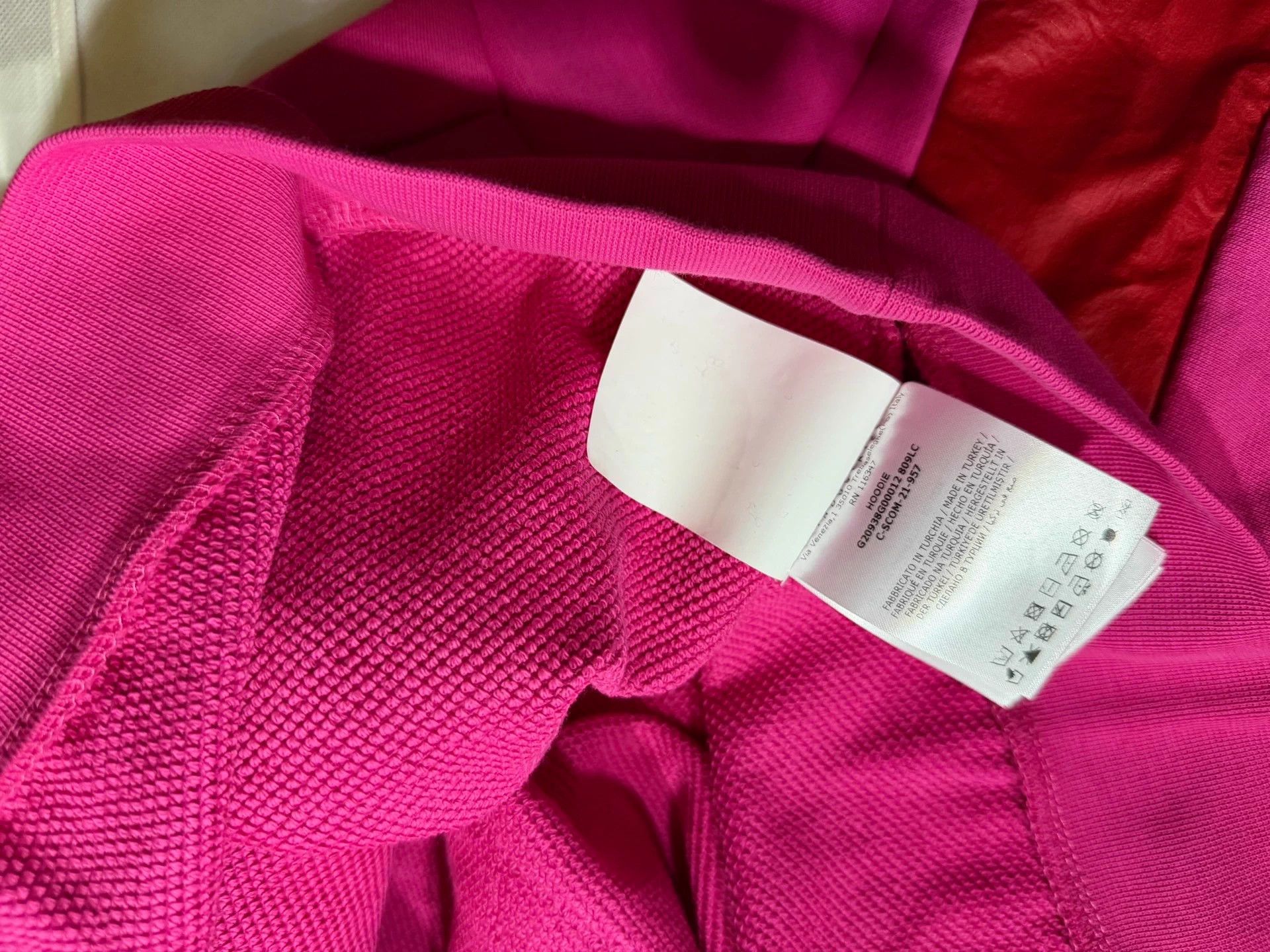 Moncler Moncler Women's Magenta colorblocked logo hoodie XL Size XL / US 12-14 / IT 48-50 - 4 Thumbnail