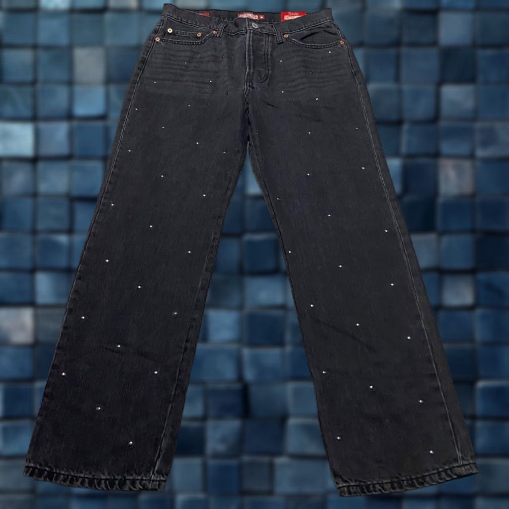 Lucky Brand NWT Lucky Brand Jeans Womens 27 Faded Black Denim 90s High Rise Straight Size 27" / US 4 / IT 40 - 1 Thumbnail