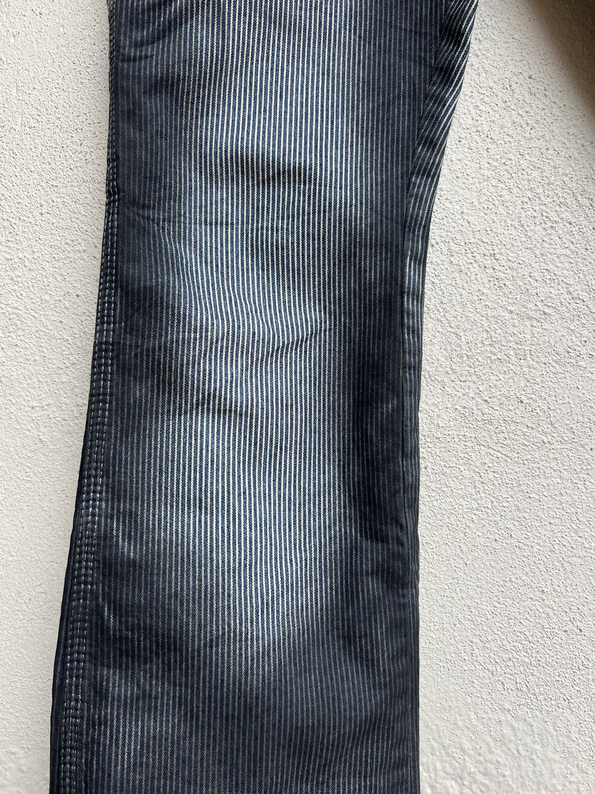 GOSTAR DE FUGA Fuga Japan Waxed Hickory Striped Bootcut Carpenter Pant Size US 29 - 8 Thumbnail