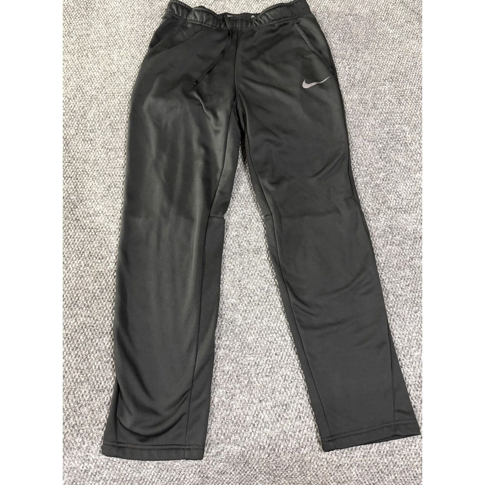 Nike Nike Dri-FIT Pants Mens M Black Track Pants Straight Leg Gym Training Size US 31 - 2 Thumbnail