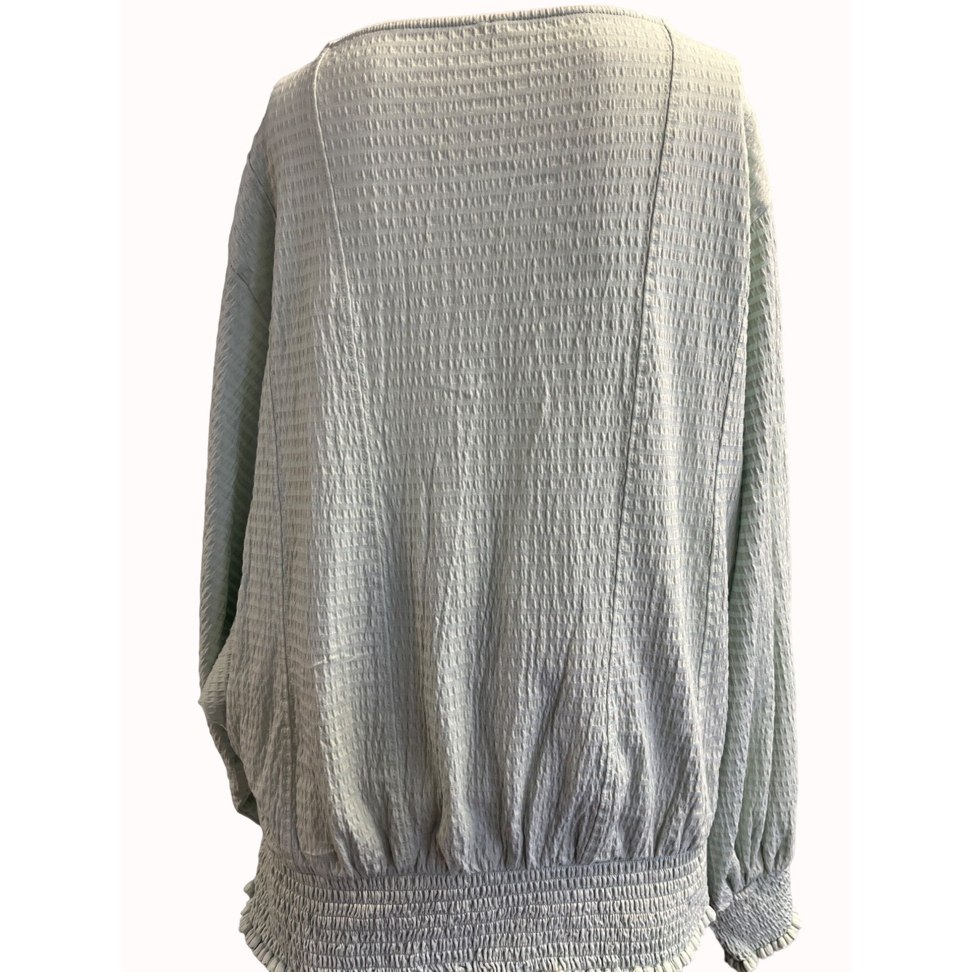 Anthropologie By Anthropologie Women's Mint Green Blouse Size L SKU 6308 Size L / US 10 / IT 46 - 2 Thumbnail