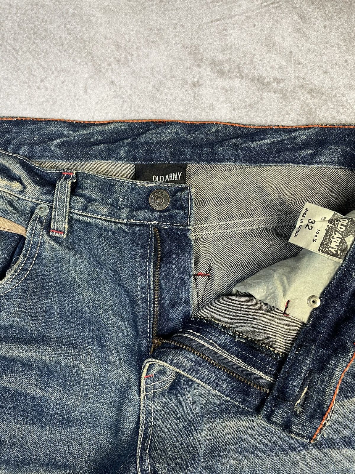 If Six Was Nine Y2k Old Army Mudwash Flare Clawmark Jeans Vkei Style Size US 32 / EU 48 - 5 Thumbnail