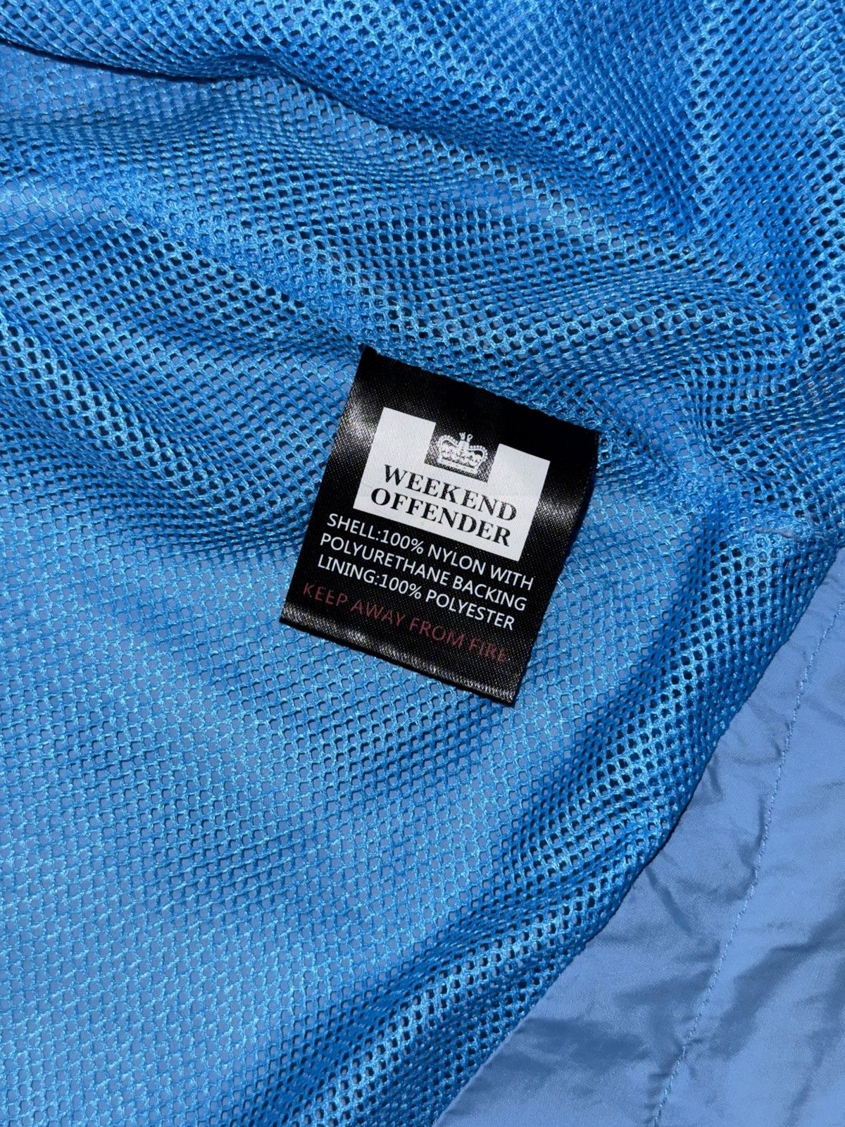 Weekend Offender Weekend Offender Light Blue Hooded Jacket Size L Size US L / EU 52-54 / 3 - 7 Thumbnail