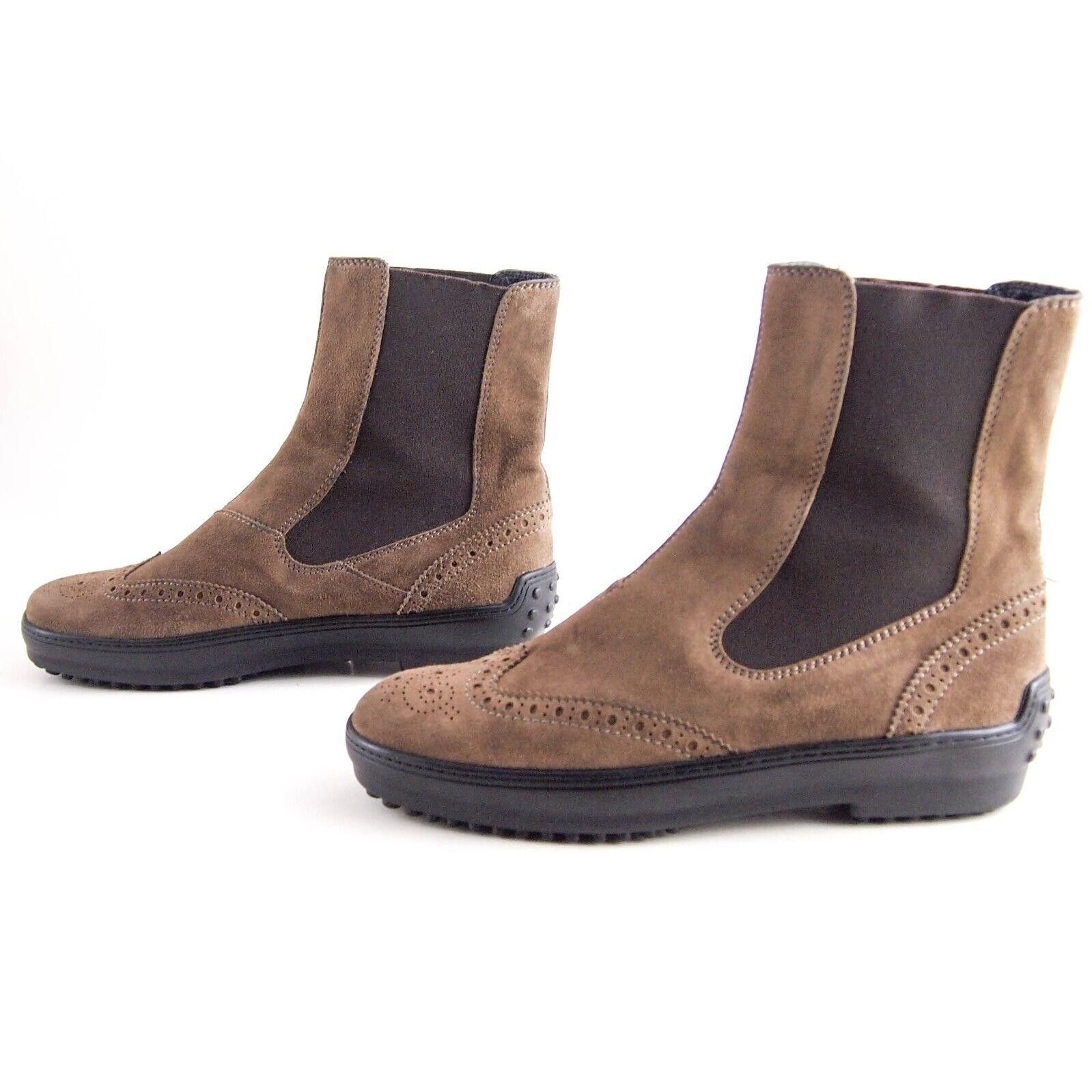Tod's TOD's Chelsea Boots Brown Suede Womens US 6.5 EU 36.5 Size US 6.5 / IT 36.5 - 2 Thumbnail