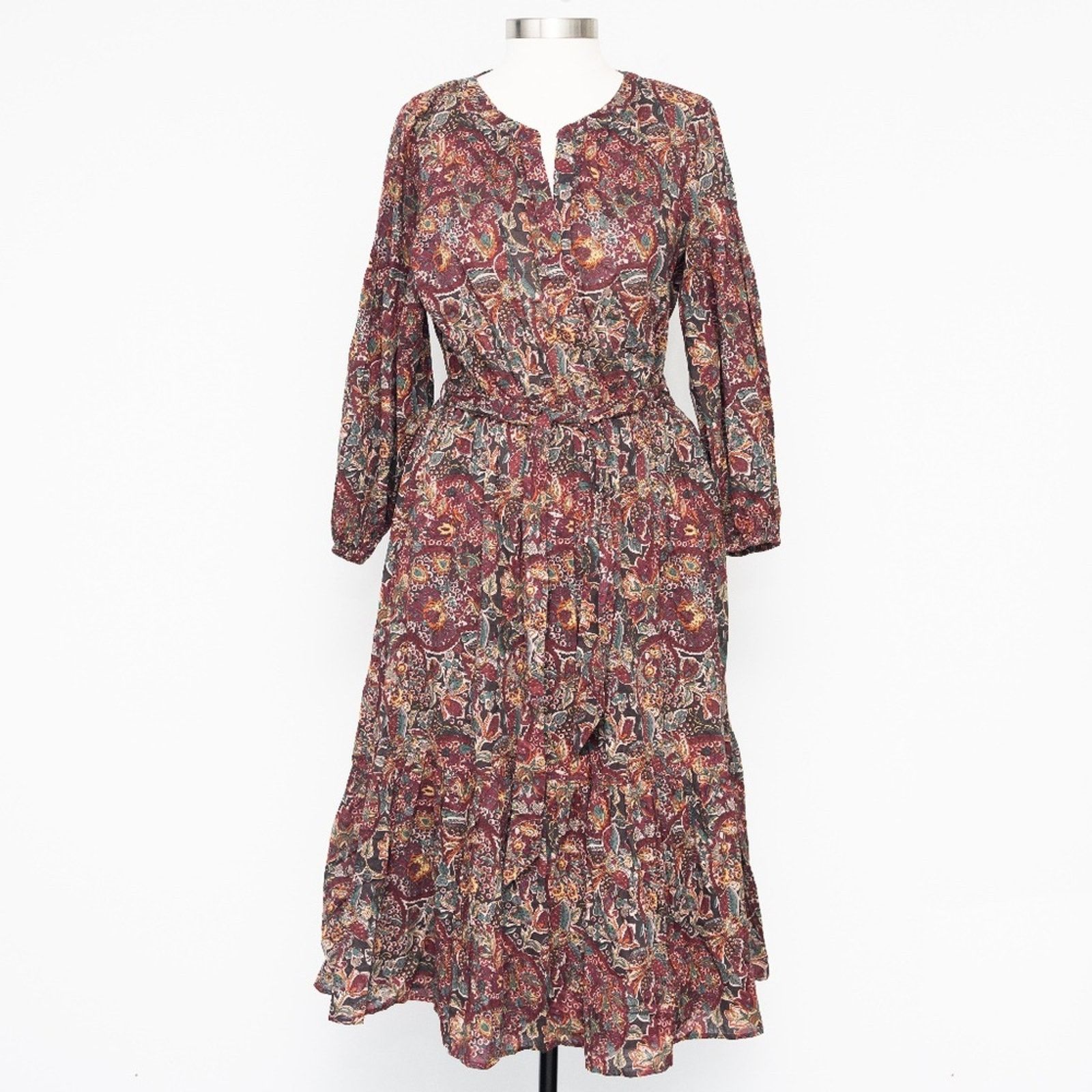 Lauren Ralph Lauren Lauren Ralph Lauren. Petite Floral Belted Cotton Dress. Size XL / US 12-14 / IT 48-50 - 1 Thumbnail