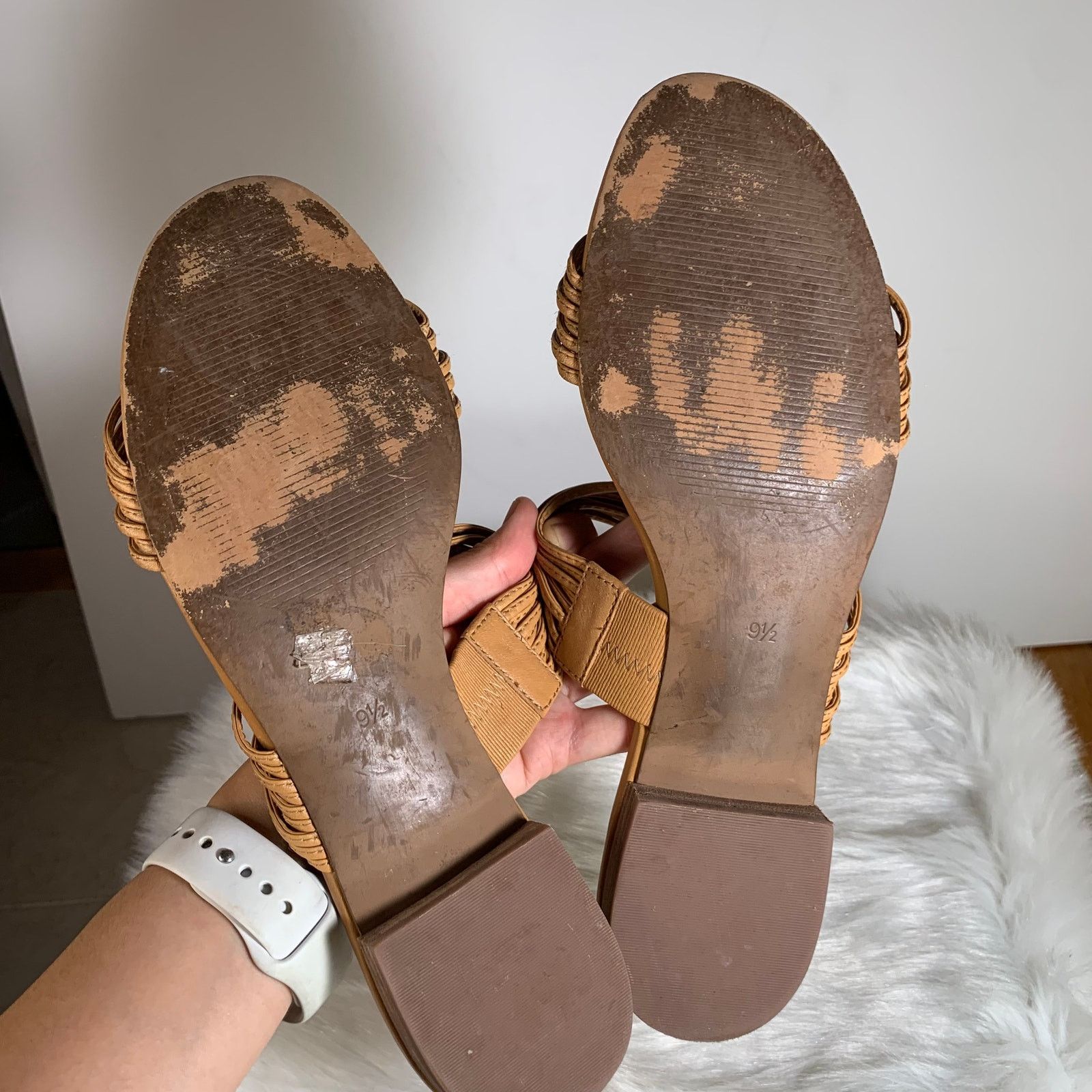 Madewell Madewell Meg Strappy Leather Slide Sandals Size 9.5 Size US 9.5 / EU 42-43 - 4 Thumbnail