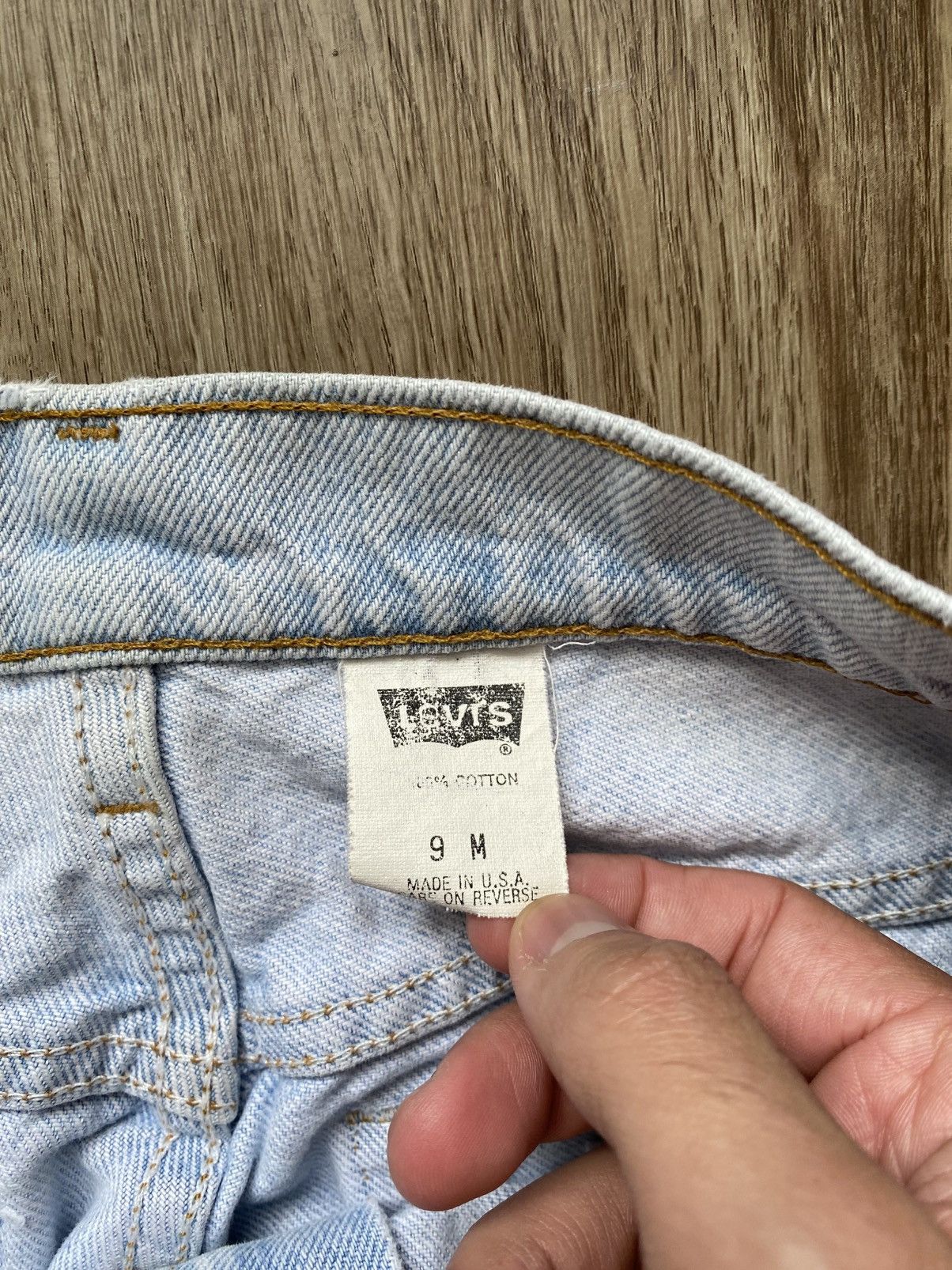 Levi's Vintage 90s Levis USA Light Wash Denim Jeans Size US 28 / EU 44 - 5 Thumbnail