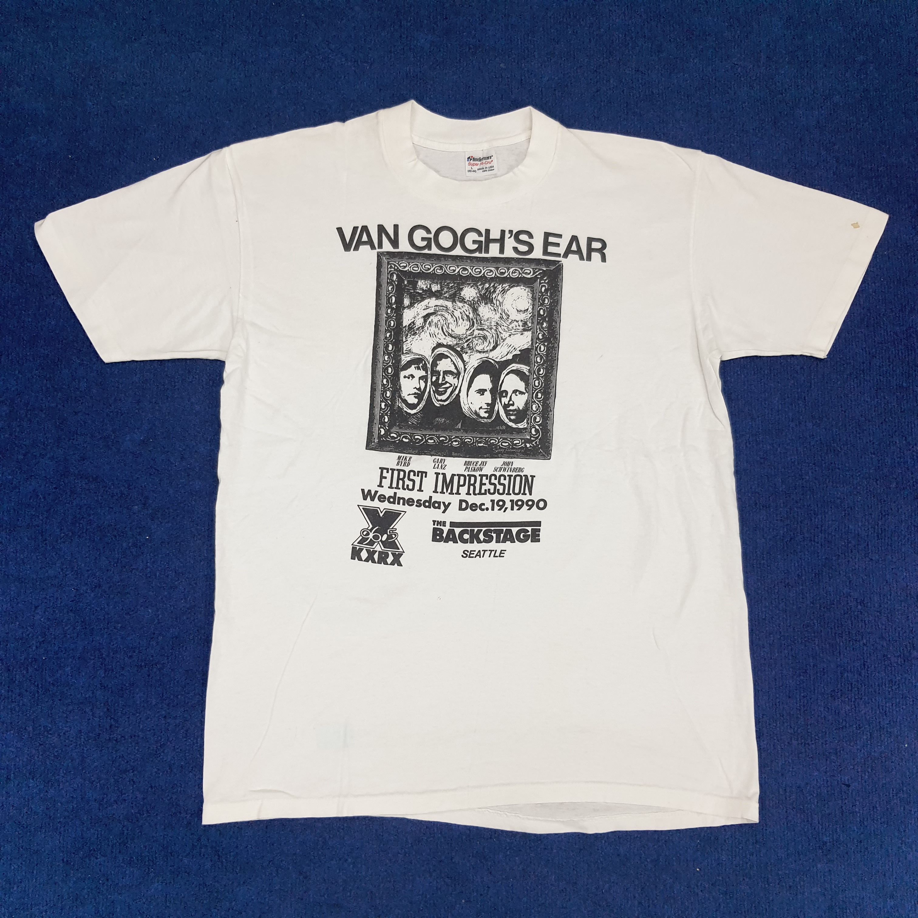 Vintage Vintage Van Gogh's Ear 90s Seattle Gallery Art T-shirt Size US M / EU 48-50 / 2 - 1 Thumbnail