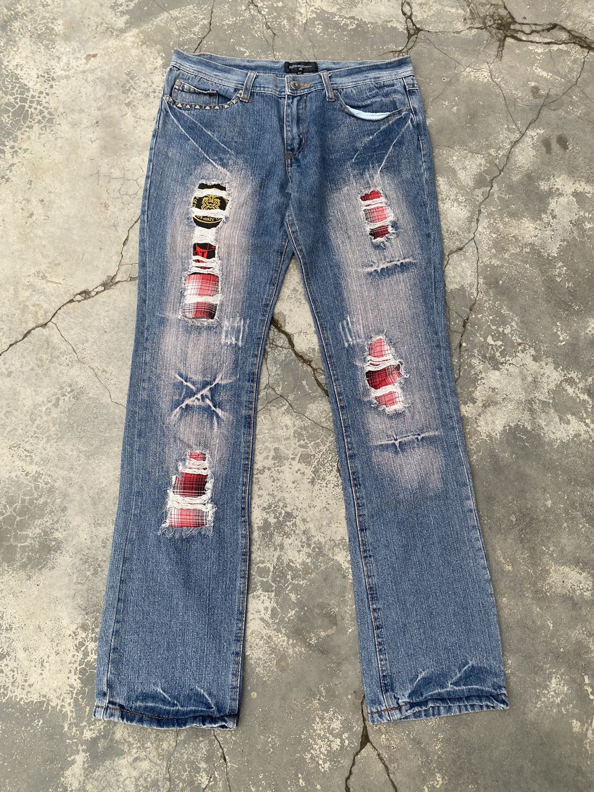 14th Addiction IN THE ATTIC Studded Punk Jeans Size US 30 / EU 46 - 1 Thumbnail