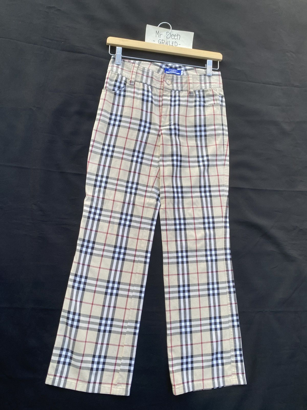 Burberry Rare Burberry Brown Checkered Casual Pants Size US 27 - 3 Thumbnail