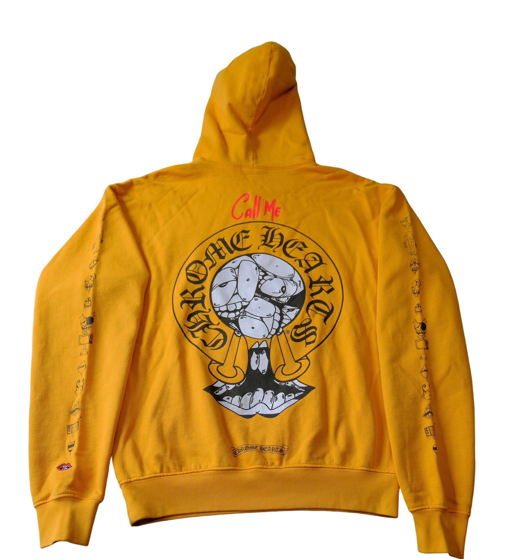 Chrome Hearts Chrome Hearts Yellow Matty Boy Call Me Hoodie | Grailed