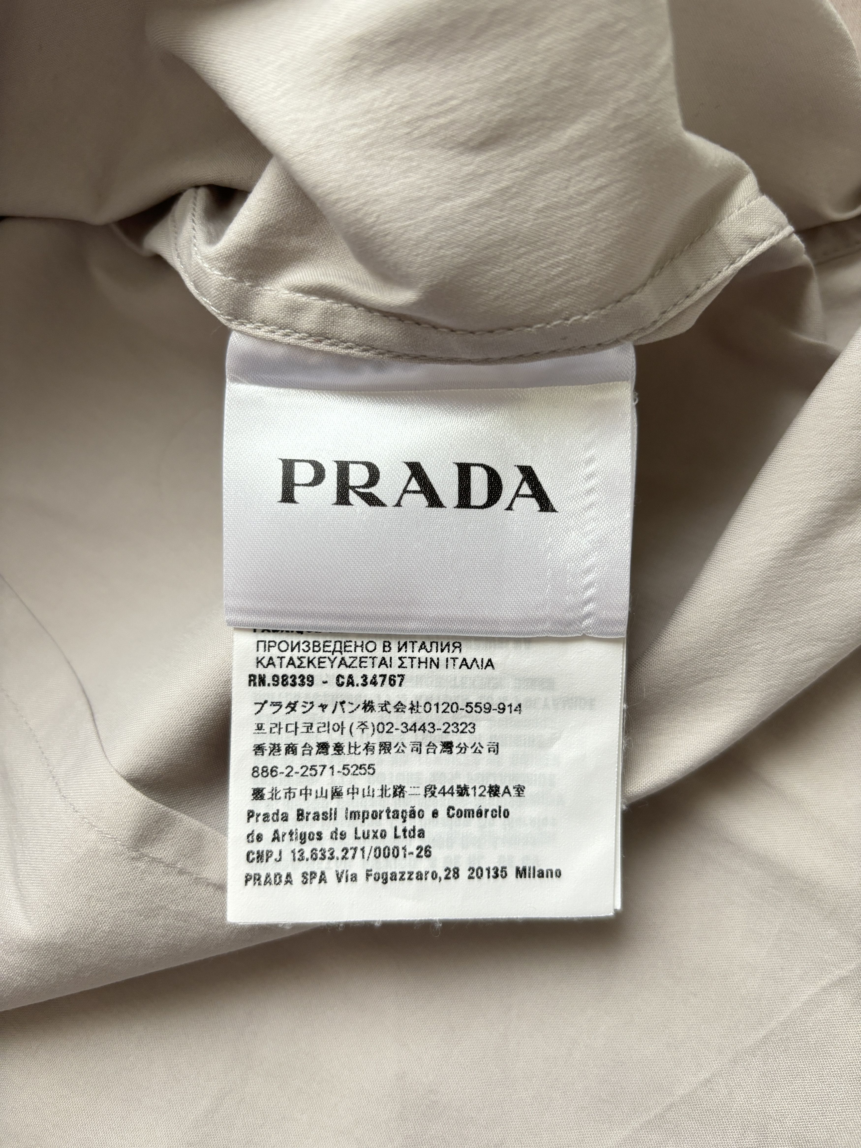 Prada ⚡️QUICK SALE⚡️2017 Prada Beige Button-Up Shirt Size US S / EU 44-46 / 1 - 4 Thumbnail