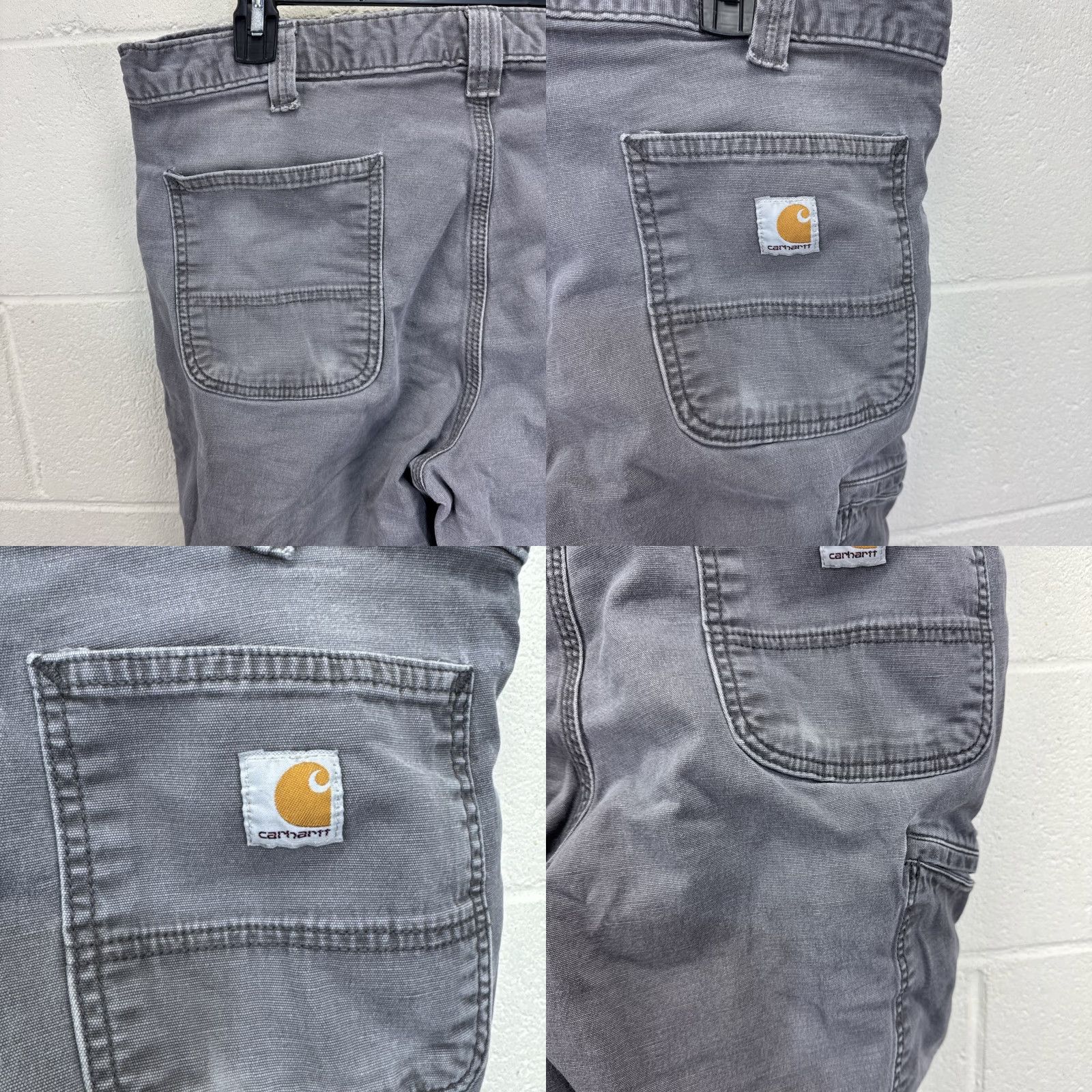 Carhartt Carhartt Mens 38x32 Relaxed Fit Gray Rugged Flex Work Pants 102291-039 Size US 38 / EU 54 - 8 Thumbnail