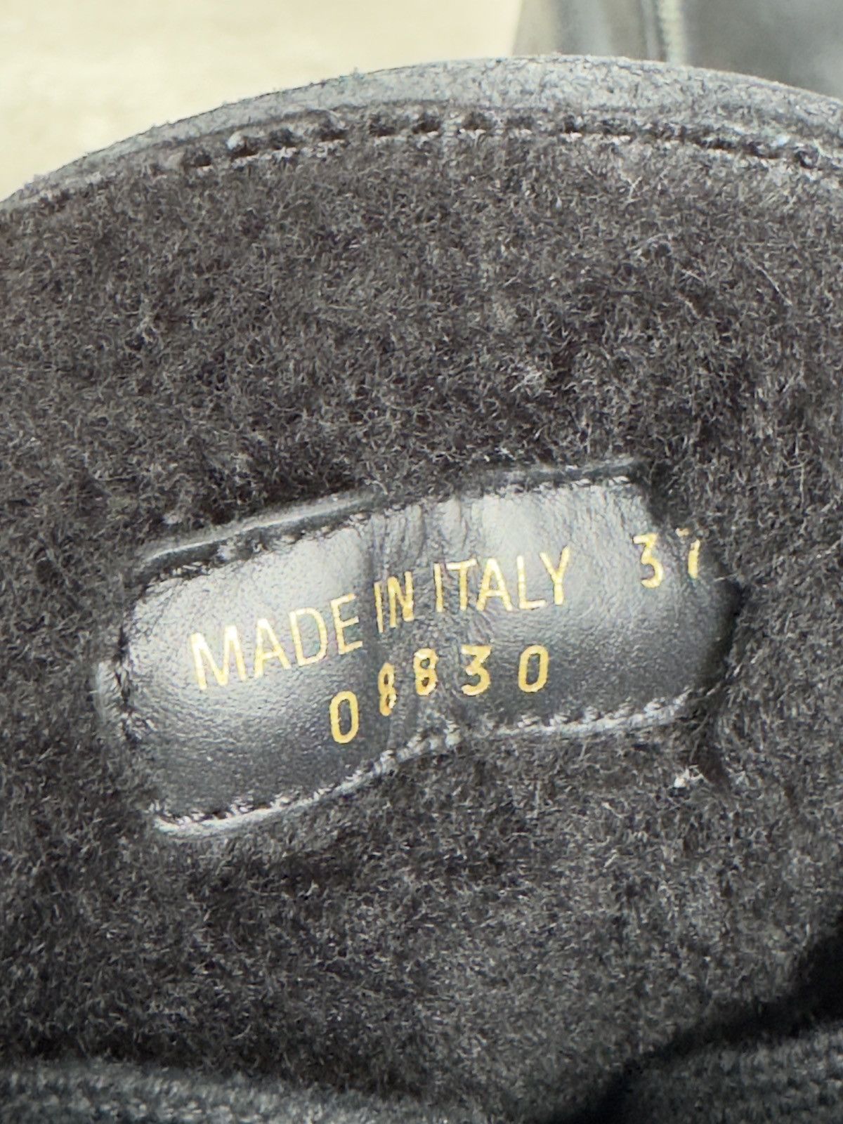 Prada Vintage Prada Fur Lined Shearling Black Leather Combat Boots Size US 7 / IT 37 - 8 Thumbnail