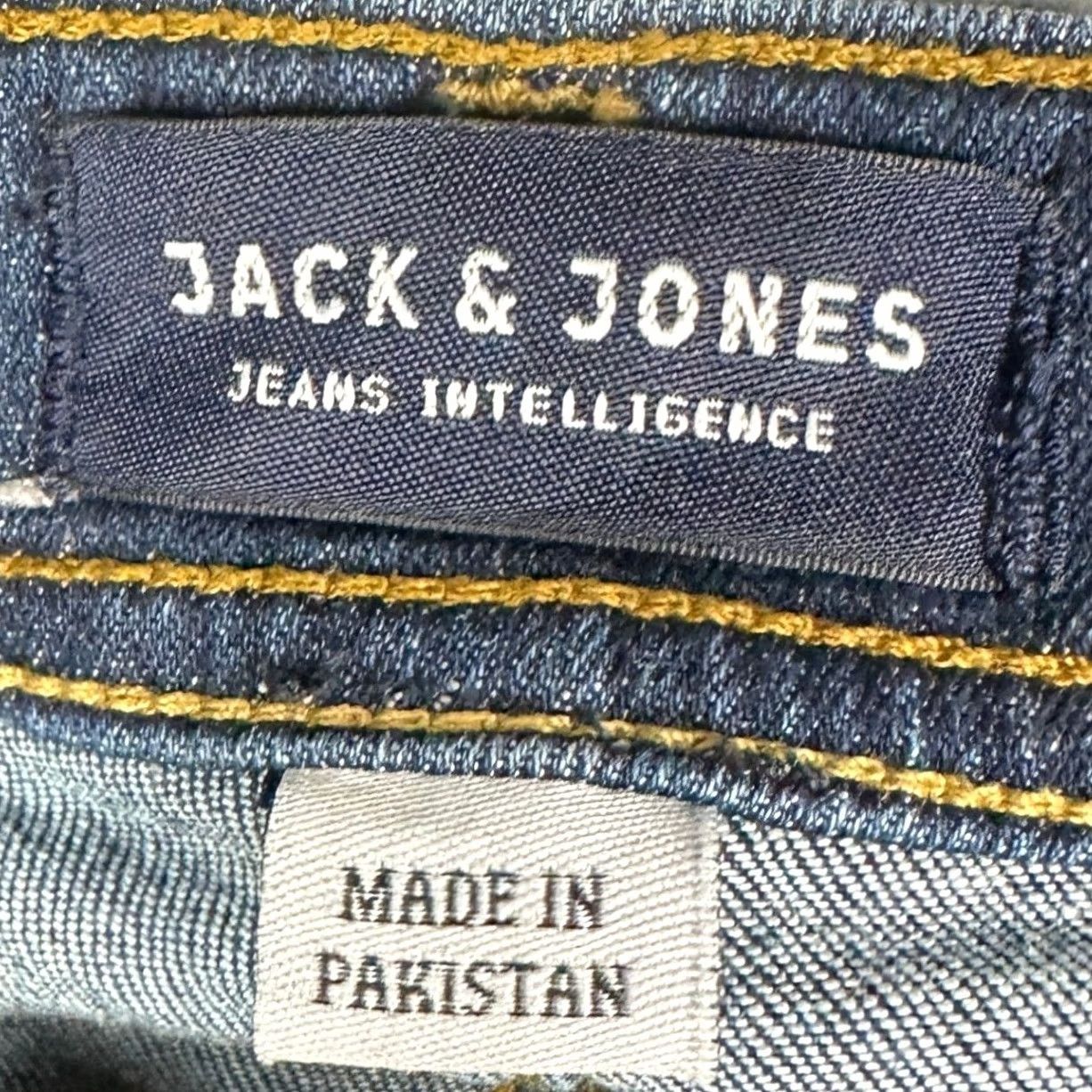 Jack & Jones Jack & Jones Tim Jeans Intelligence Slim Fit 36x32 Blue Denim Stretch 5-Pocket Mens Jeans Size US 36 / EU 52 - 3 Thumbnail