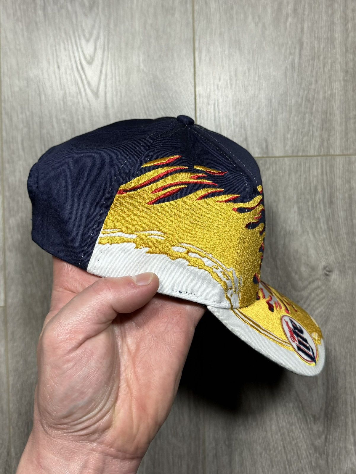 Chase Authentics × Vintage Vintage Rusty Wallace Flaming Miller Lite Nascar Snapback Size ONE SIZE - 6 Thumbnail