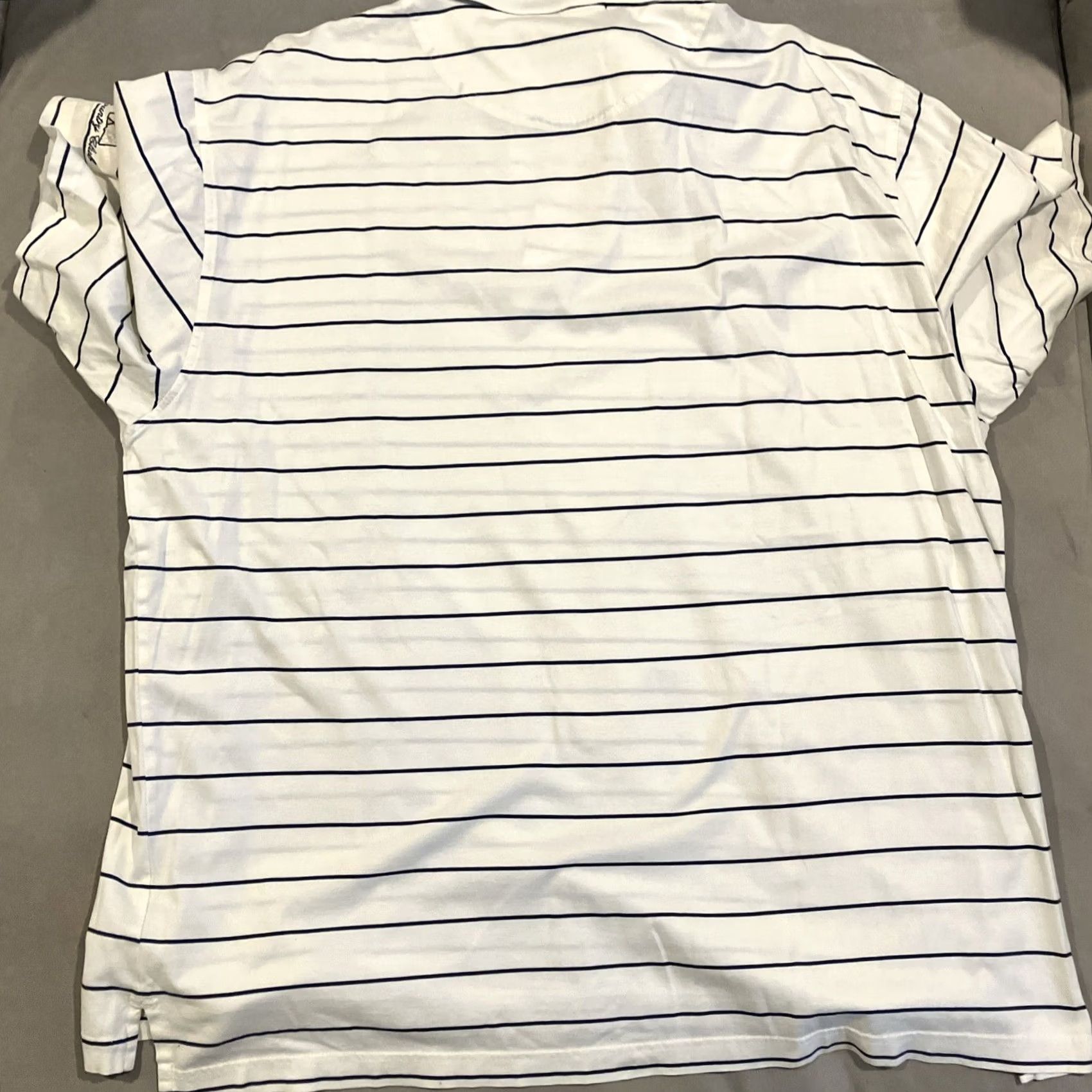 Vintage VINTAGE Miami Shores Country Club White Striped Golf Polo Shirt Men's XL Size US XL / EU 56 / 4 - 5 Thumbnail