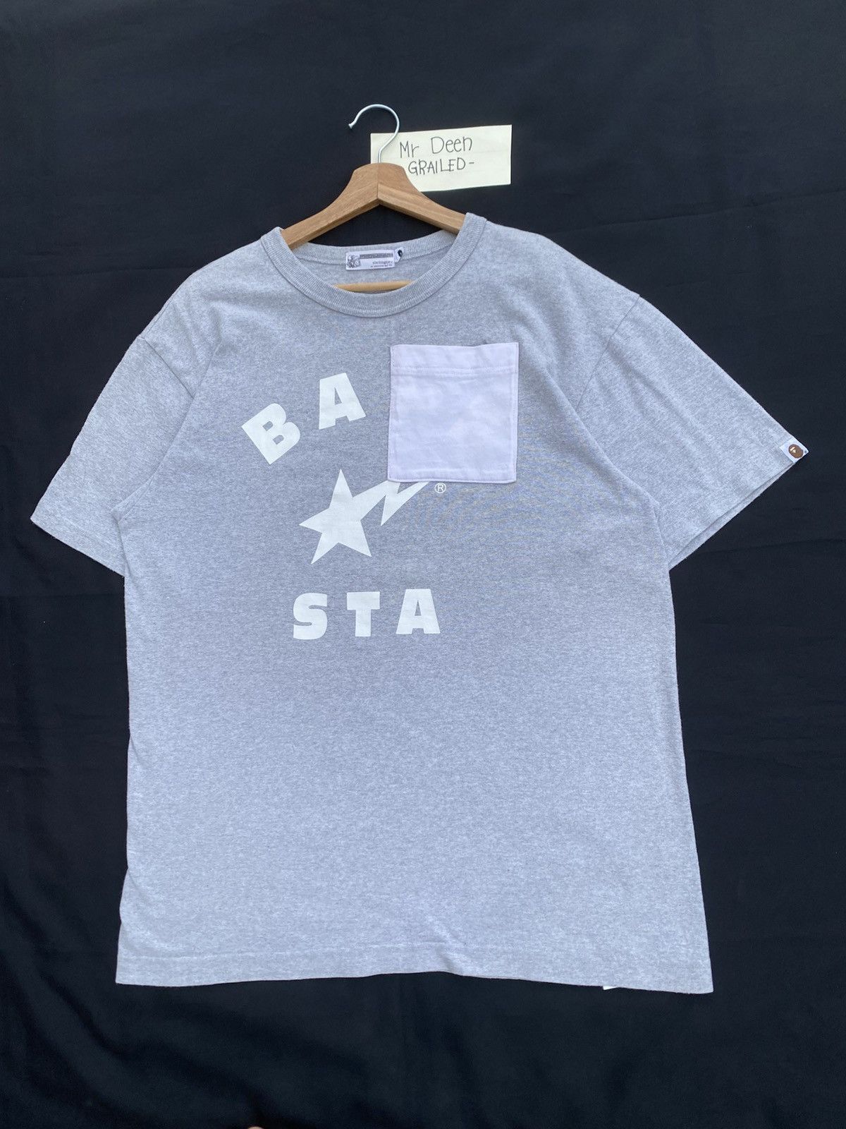 Bape Rare Vintage BAPESTA Single Pocket Tshirt Size US L / EU 52-54 / 3 - 4 Thumbnail