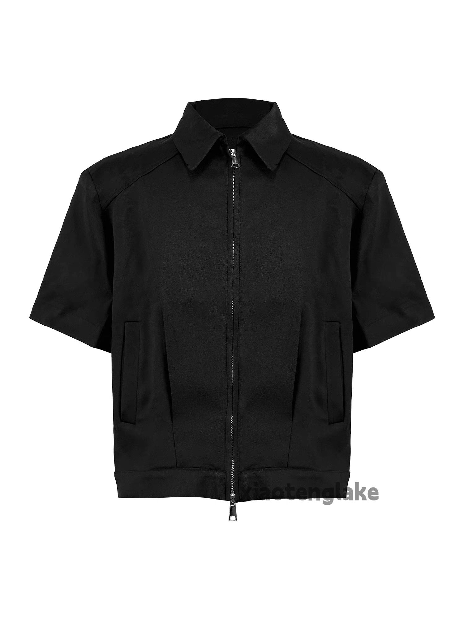 Designer × Japanese Brand × Vintage Utility pleated patchwork dark zipper outdoor cargo shirt Size US XL / EU 56 / 4 - 2 Thumbnail