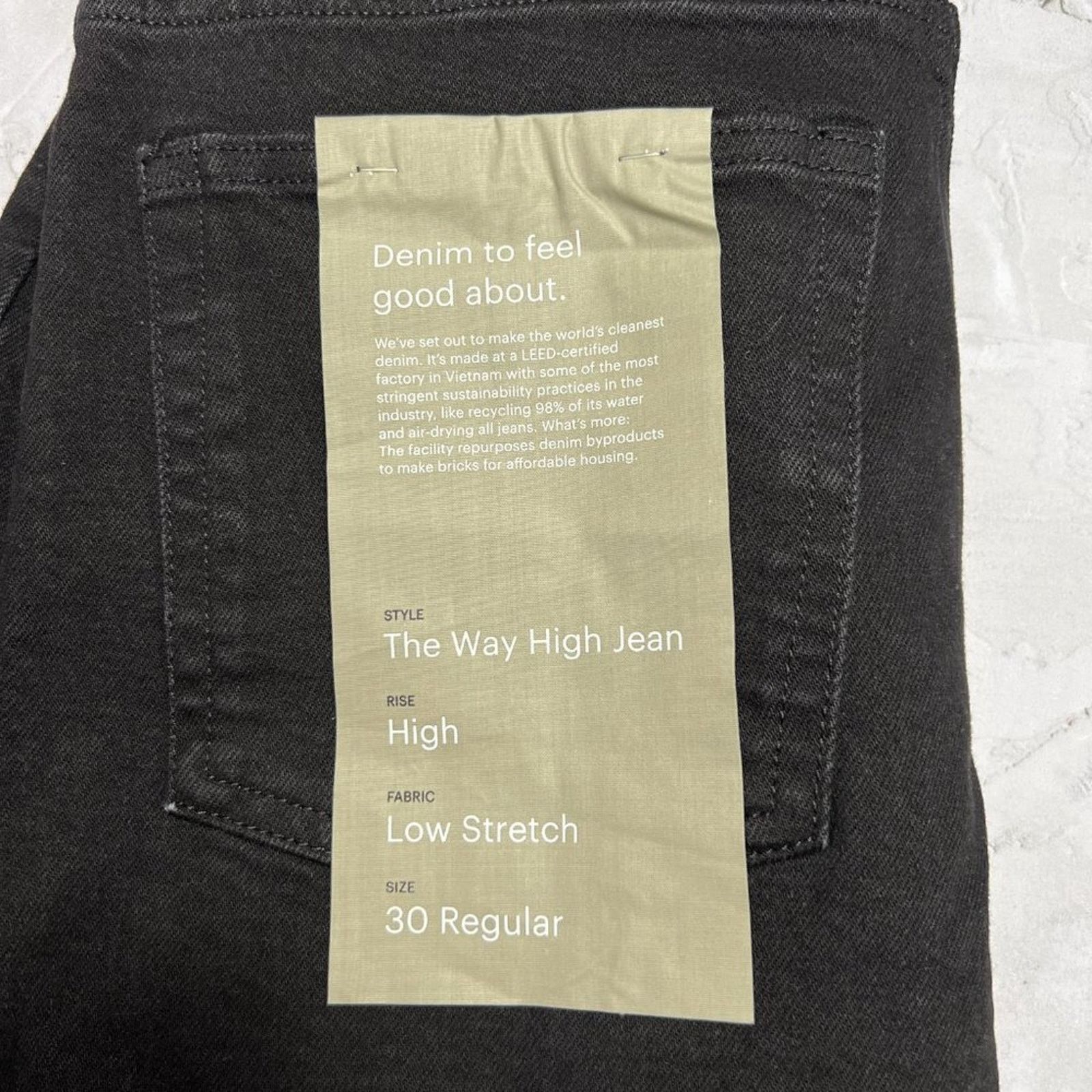 Everlane Everlane Way High Straight Jean Black Size 30 Size 30" / US 8 / IT 44 - 7 Thumbnail
