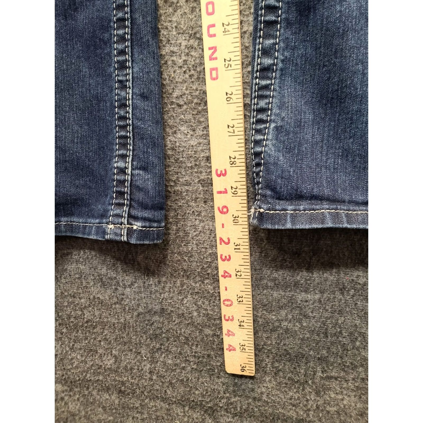 Miss Me Miss Me Jeans Womens 28X30 Regular Bootcut Denim Cotton Spandex Embroidered Rhinestone Cowboycore Western 90s Mens? No, remove Mens. Size 28" / US 6 / IT 42 - 6 Thumbnail