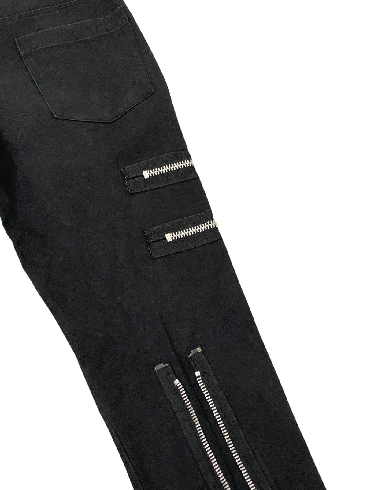 Japanese Brand Bondage Pant Secret Agent Japan Multi Zipped Slim 6🟦7 Size US 28 / EU 44 - 7 Thumbnail