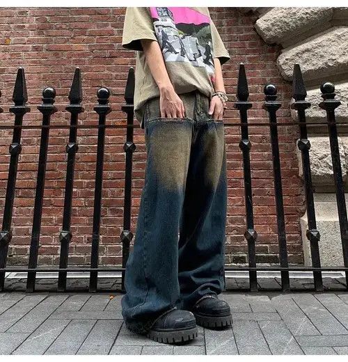 Jean Kasuga x Maria Wide Leg Jean Pant Size US 31 - 2 Thumbnail