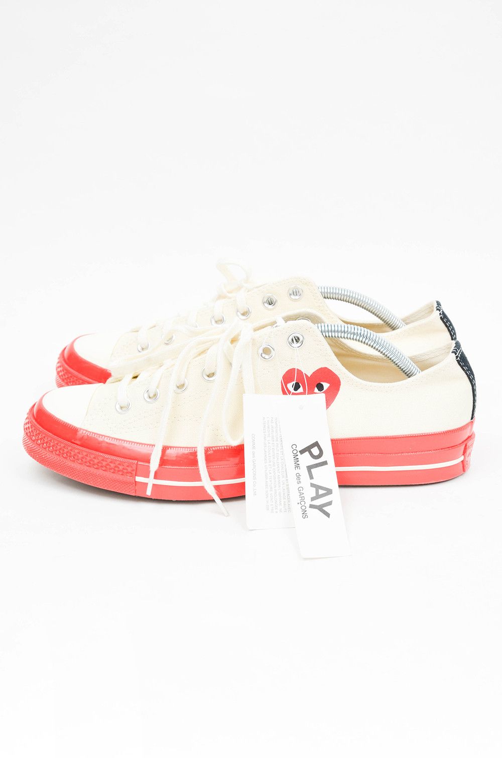 Comme des Garcons × Vans CDG Play Converse Chuck Taylor Low Red Sole Sneakers US 10 Size US 10 / EU 43 - 6 Thumbnail