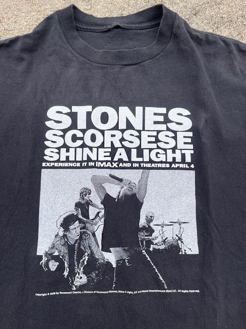 Band Tees × The Rolling Stones × Vintage 2008 Rolling Stones x Scorsese Fender Rock Band Concert Tour Size US XL / EU 56 / 4 - 3 Thumbnail