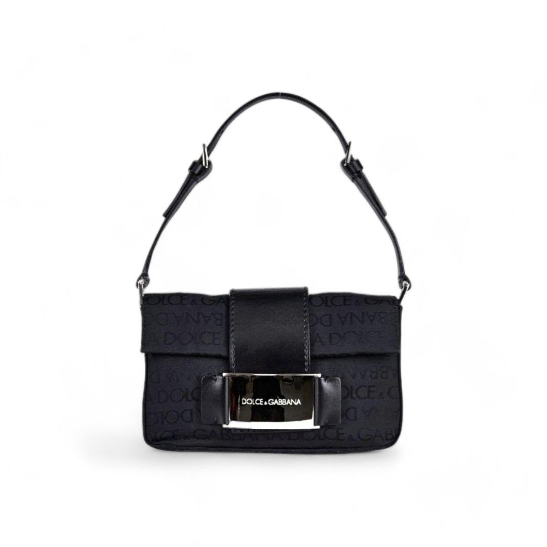 Dolce & Gabbana - Handbag Leoprint Black Leather Monogram