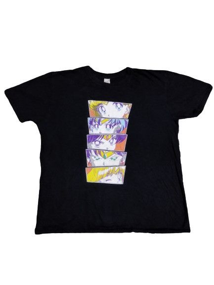 image of Anima Sailor Moon Tee in Black, Men's (Size XL)