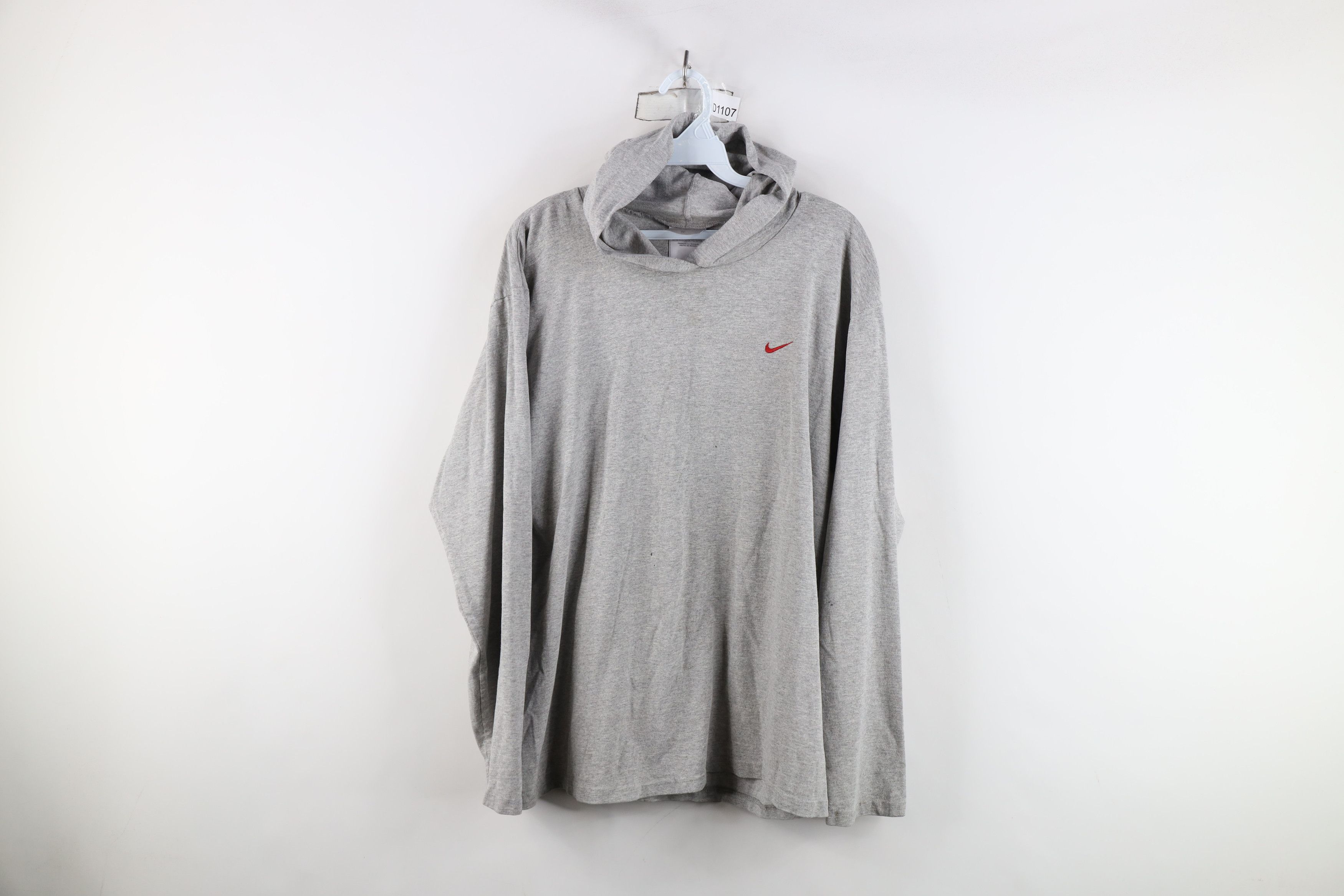 Nike × Vintage Vintage 90s Y2K Nike Scott Mini Swoosh Lightweight Hoodie Size US M / EU 48-50 / 2 - 1 Thumbnail