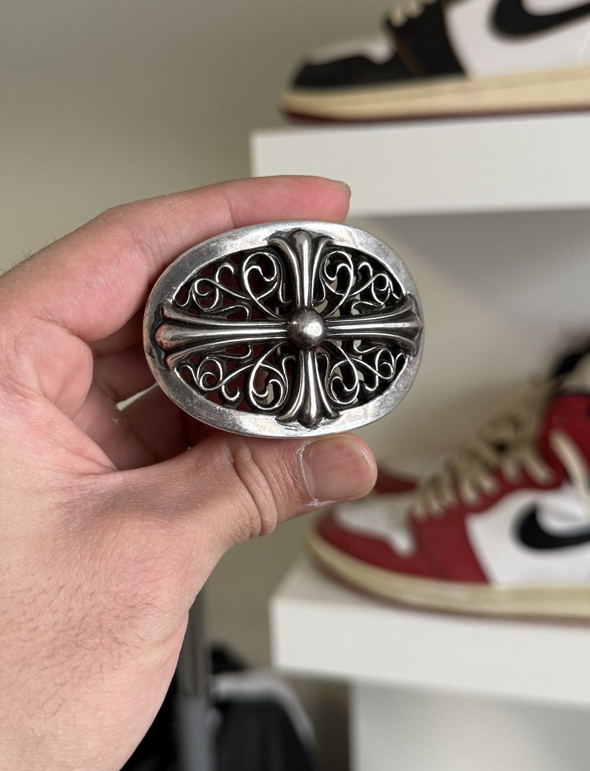 Chrome Hearts Chrome Hearts 1inch Oval Buckle with size 32 strap Size 32 - 3 Thumbnail