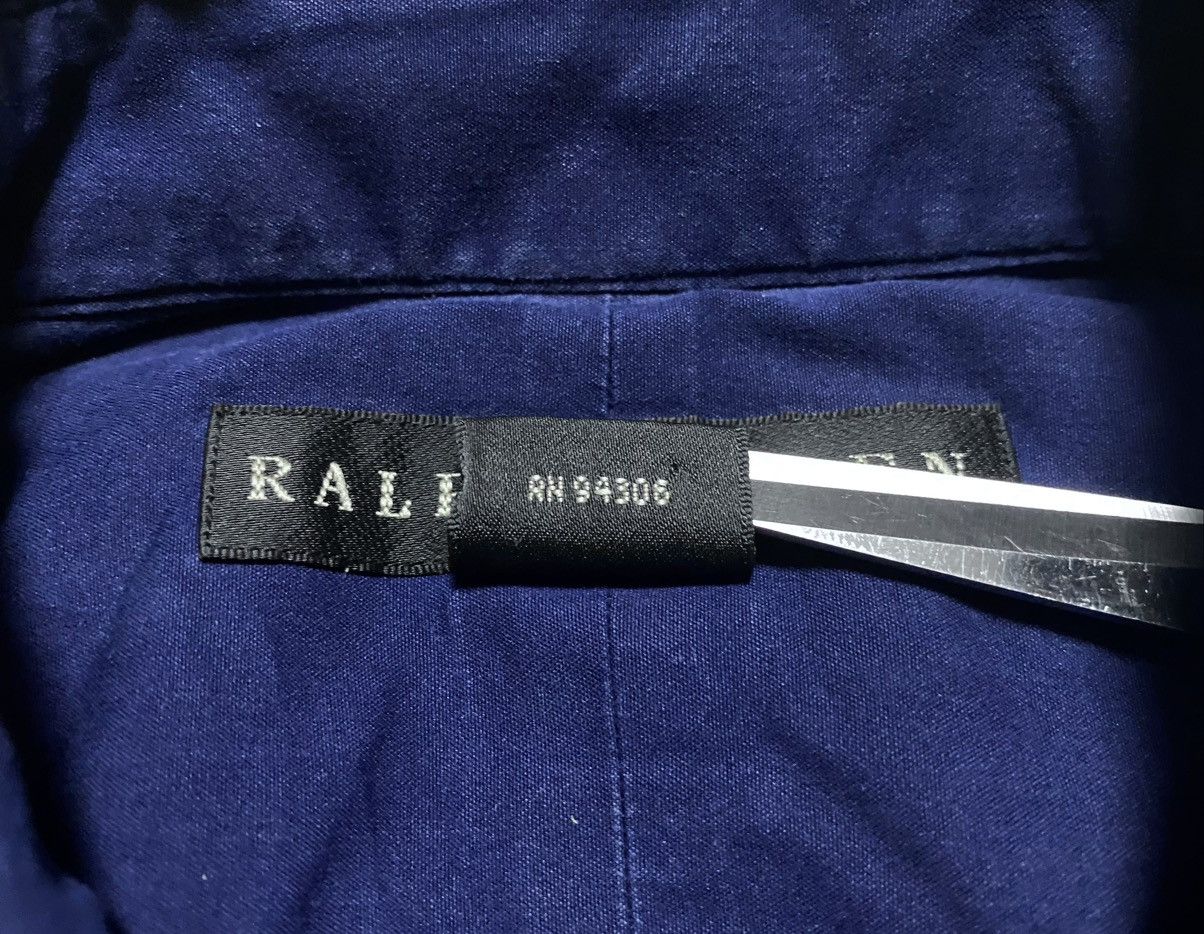 Ralph Lauren Black Label Ralph Lauren Black Label Navy Stretchy Luxury Blouse Shirt Size XS / US 0-2 / IT 36-38 - 12 Thumbnail
