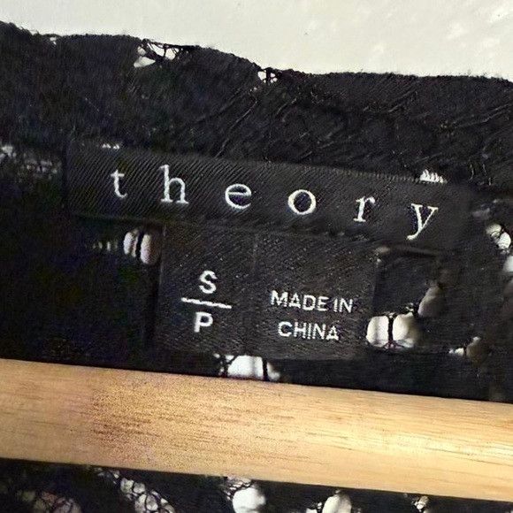 Theory Theory Black Lace Tank Top Women’s Size S Size S / US 4 / IT 40 - 6 Thumbnail