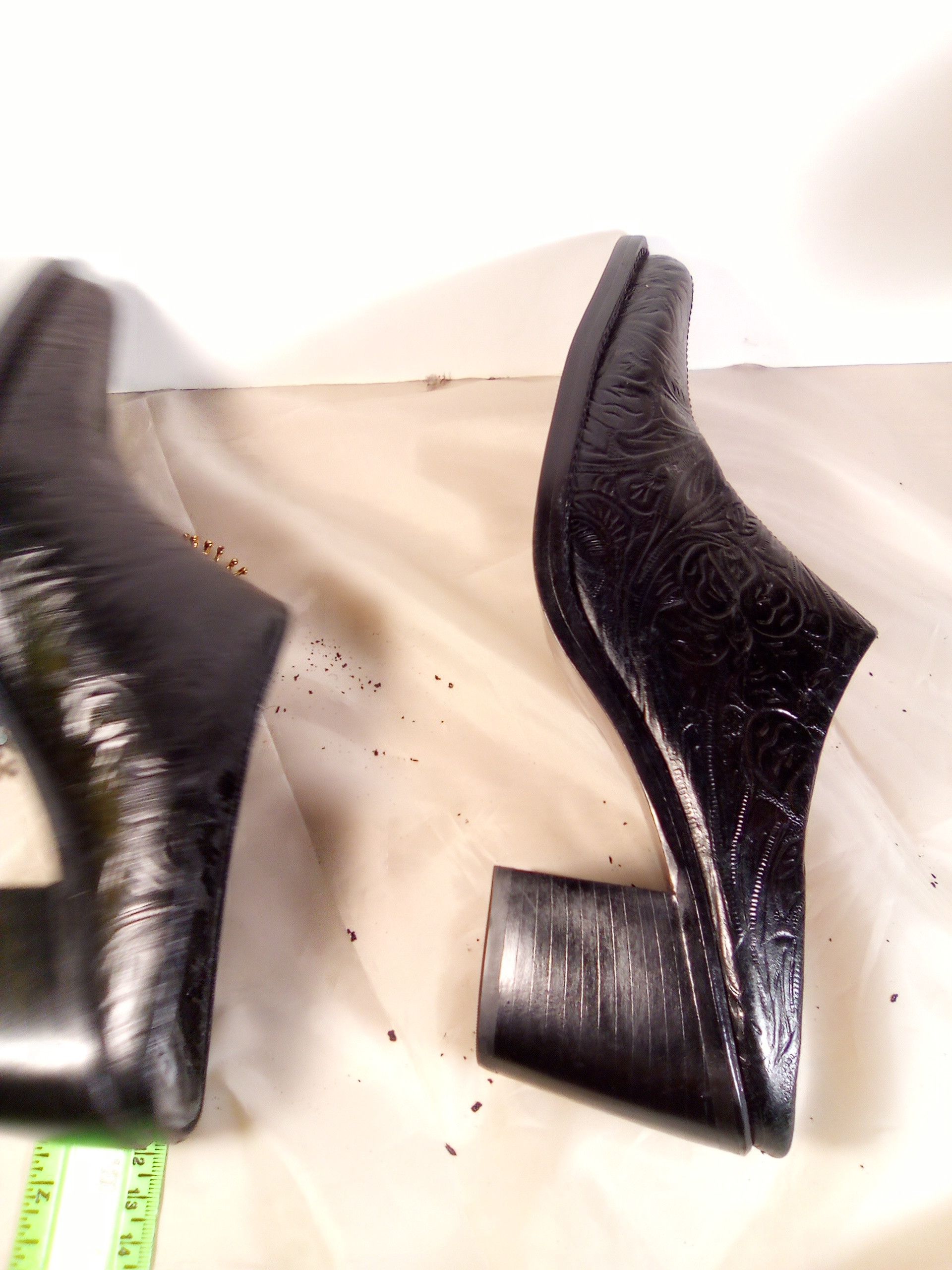 Other GIANNI BINI LEATHER BLACK SLIDER MULE W/INNER PEELING SZ 7M Size US 7 / IT 37 - 9 Thumbnail