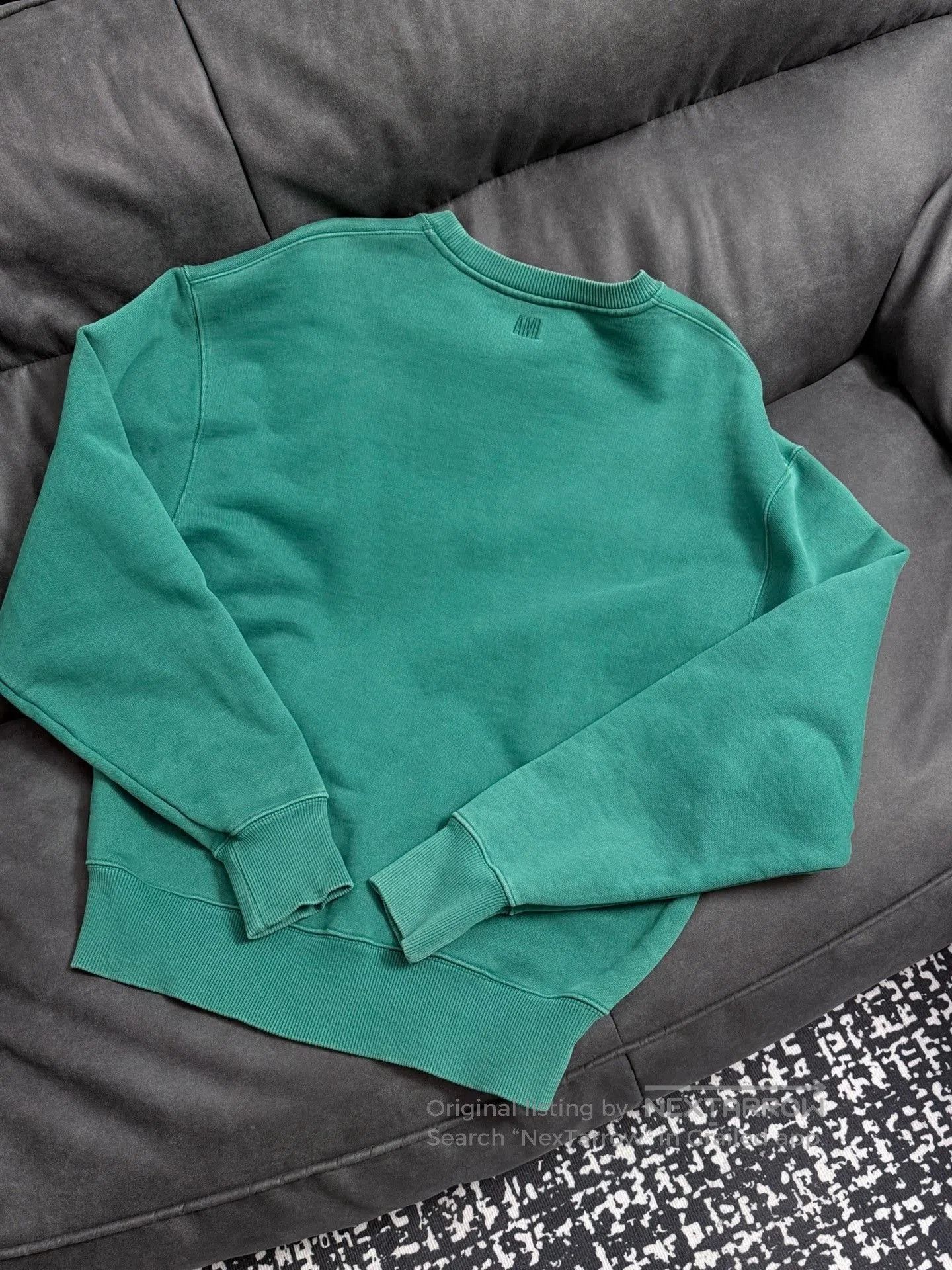 AMI Ami Mint Green Oversized Sweatshirt. Size M / US 6-8 / IT 42-44 - 7 Thumbnail