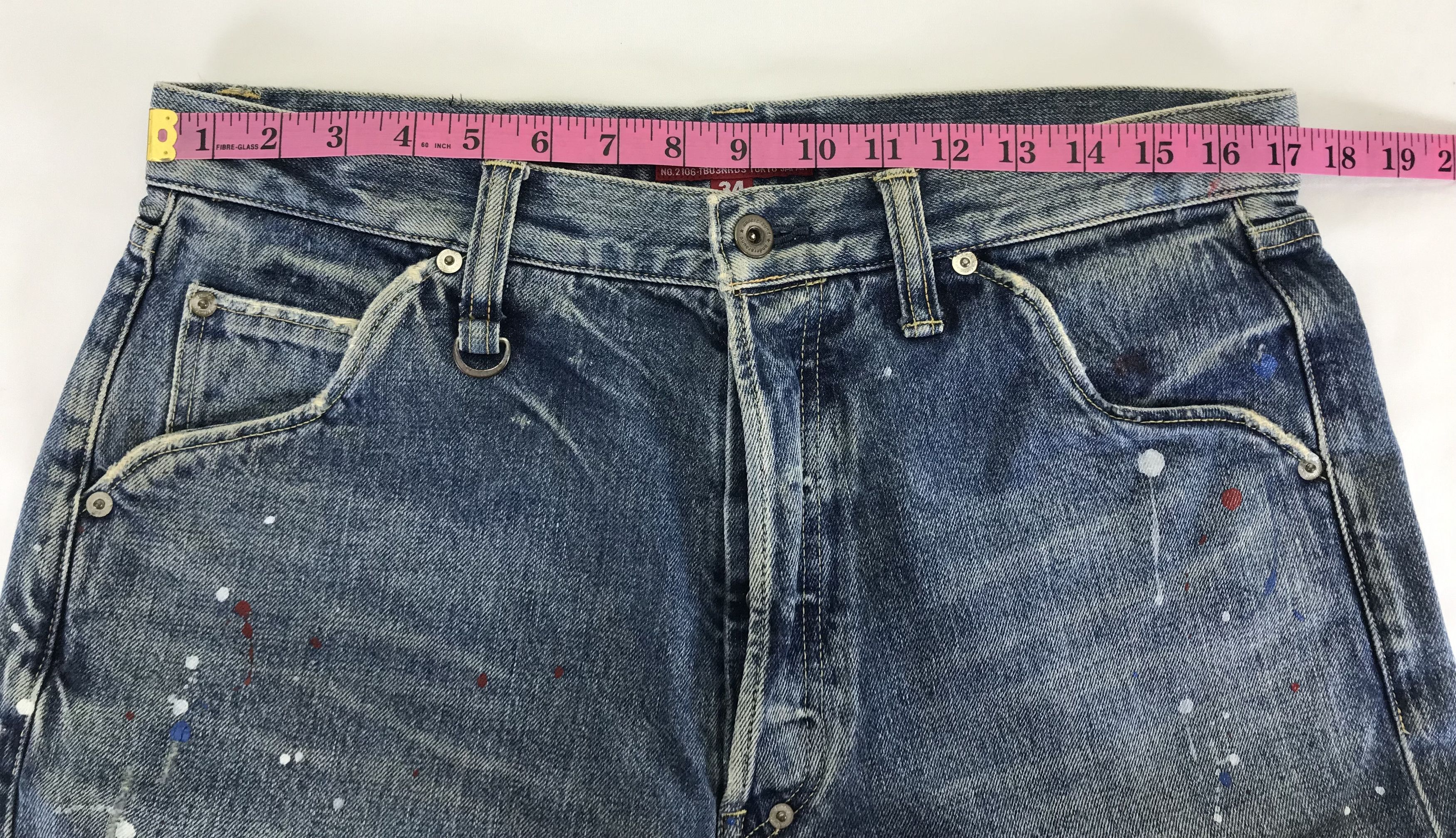 Nitraid Vintage Nitraid Japanese Paint Splatter Jeans Size US 34 / EU 50 - 16 Thumbnail