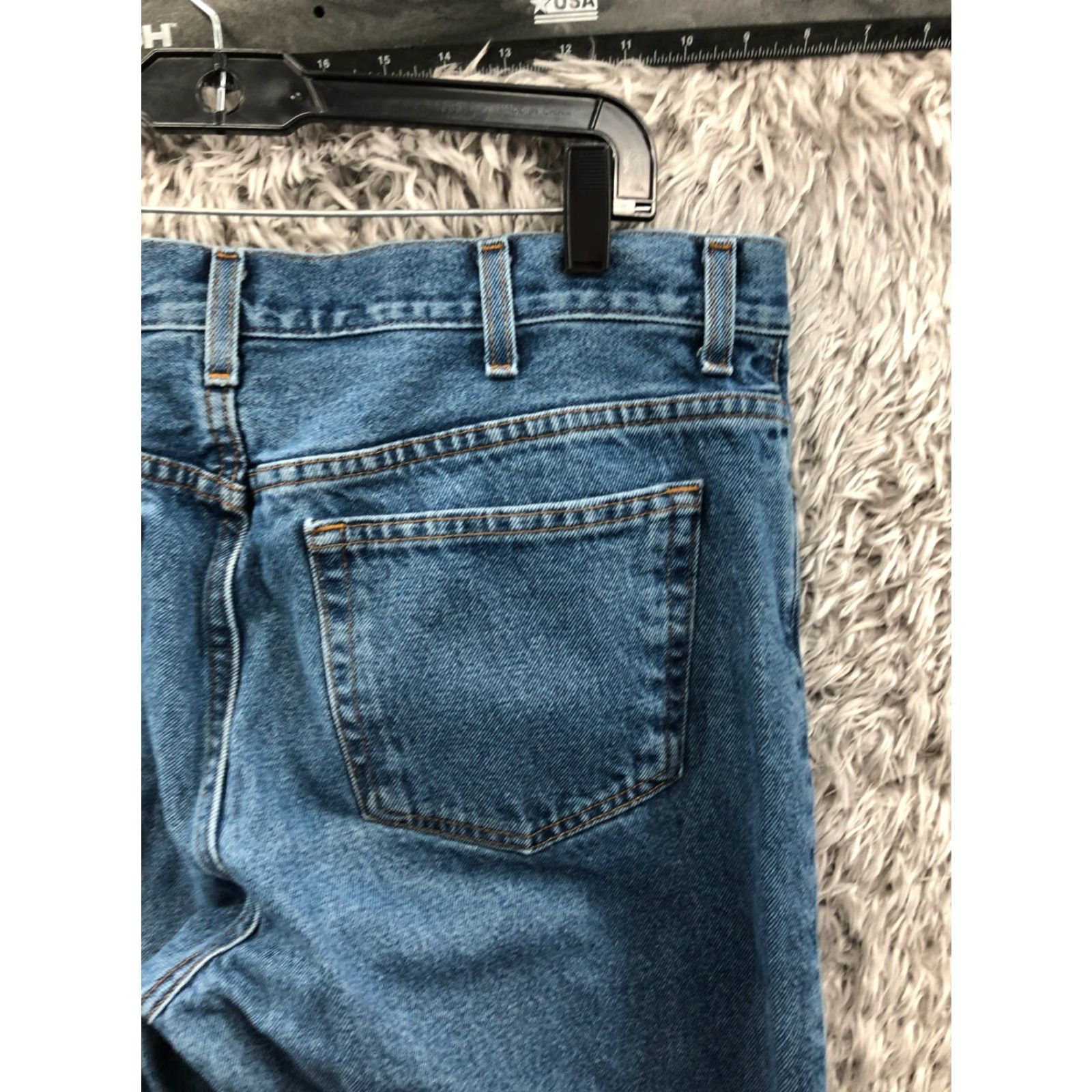Faded Glory Faded Glory Jeans Mens 36x29 Mid Rise Straight Leg Medium Wash Blue Denim Size US 36 / EU 52 - 6 Thumbnail