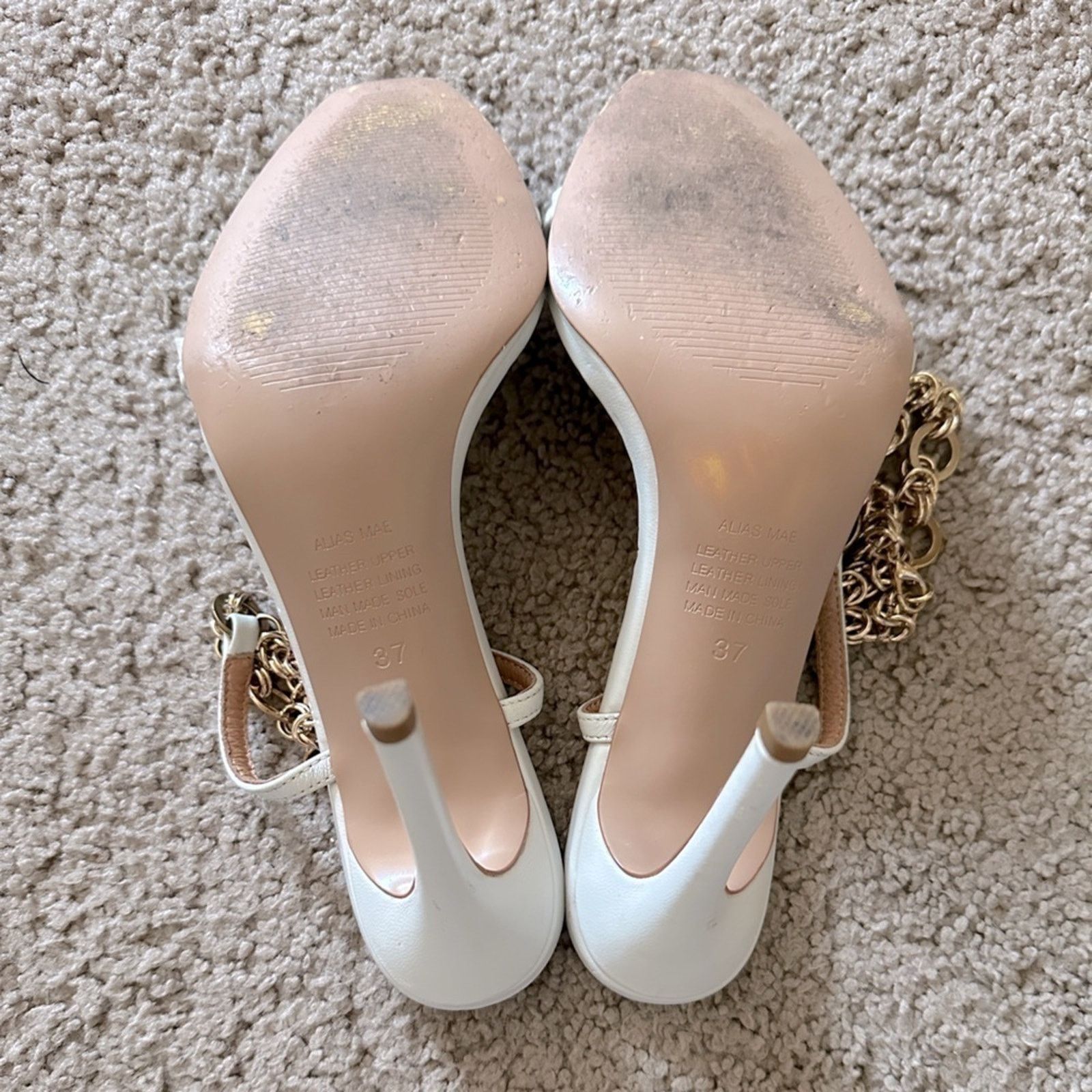 Other ALIAS MAE Revolve Ankle Strap Heel in Ivory Sz. 37 EU / 7 US Size US 6 / IT 36 - 10 Thumbnail