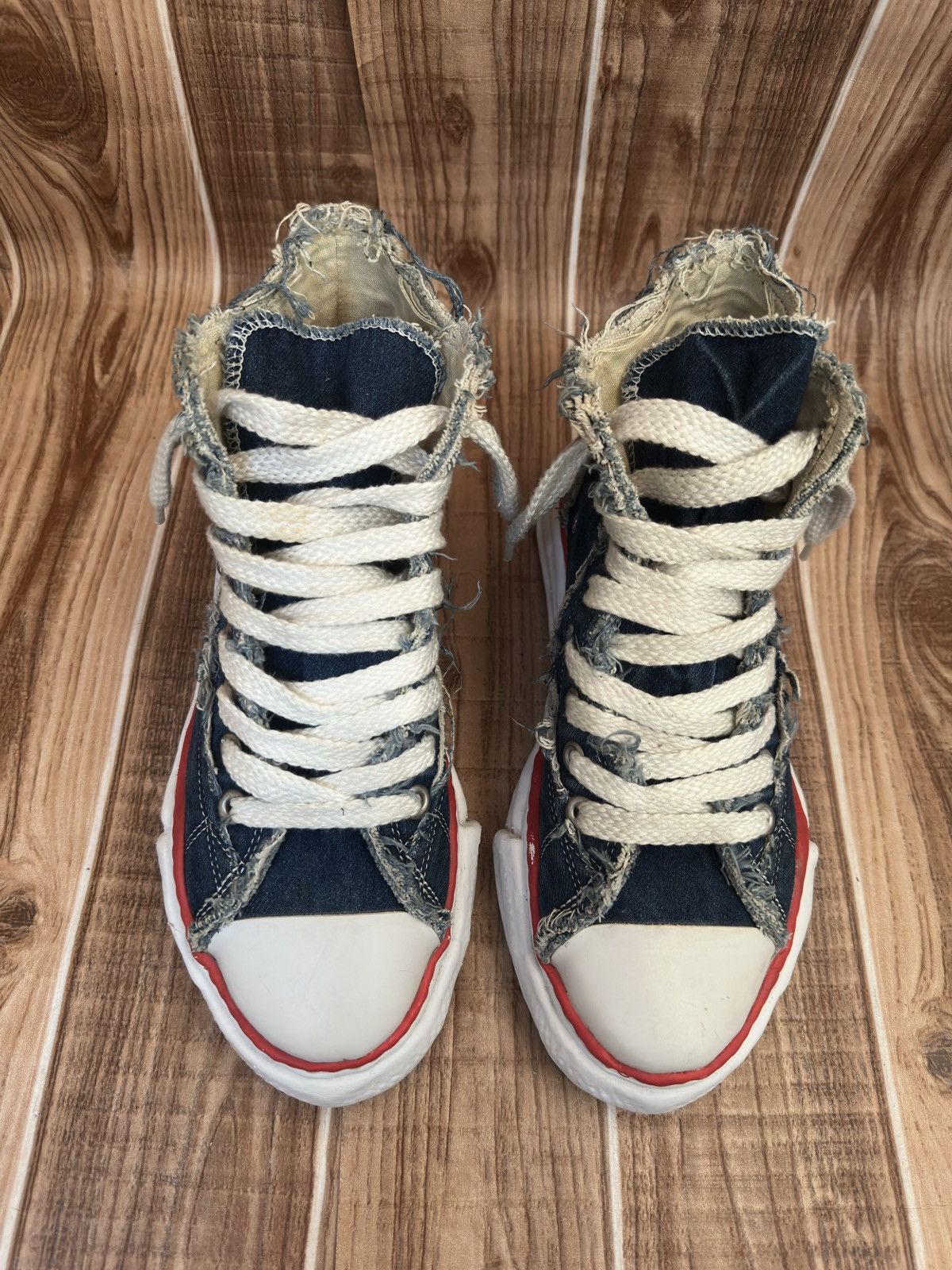 Maison MIHARA YASUHIRO × Nigel Cabourn MMY Denim x Nigel Cabourn Melted Sole Sneakers Size US 8 / EU 41 - 3 Thumbnail