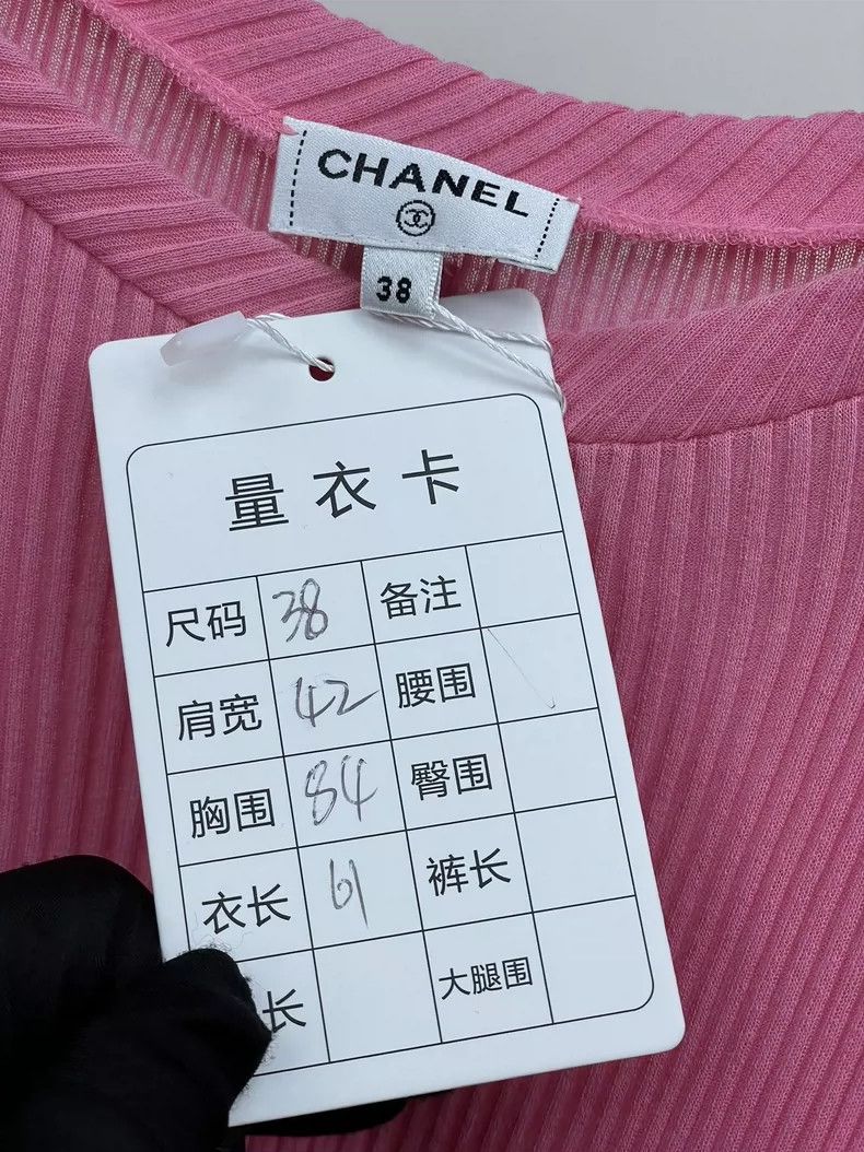 Chanel Chanel Pink thin knitted sleeveless Size XS / US 0-2 / IT 36-38 - 5 Thumbnail