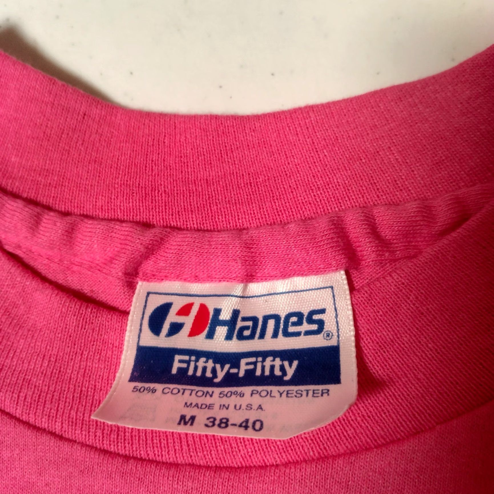 Hanes VINTAGE Hanes Cotton Blend Cropped T-Shirt Women M Pink Virginia Beach Beachy Seashell Graphic Short Sleeve Crew Neck Fall Spring Summer Size M / US 6-8 / IT 42-44 - 6 Thumbnail